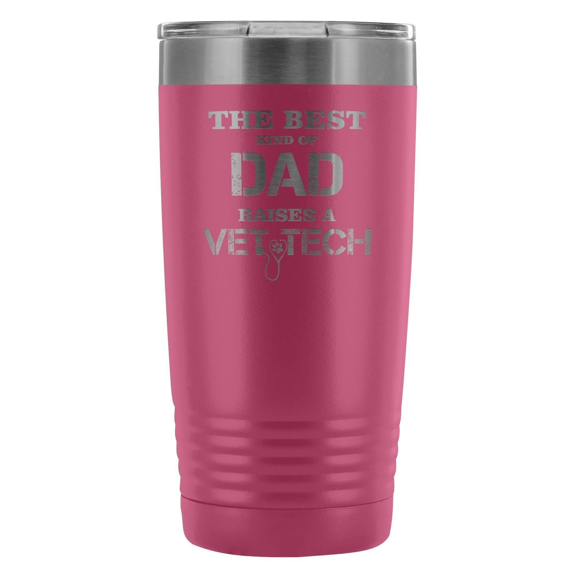 The Best Kind of Dad Raises a Vet Tech 20oz Vacuum Tumbler - Polar Camel