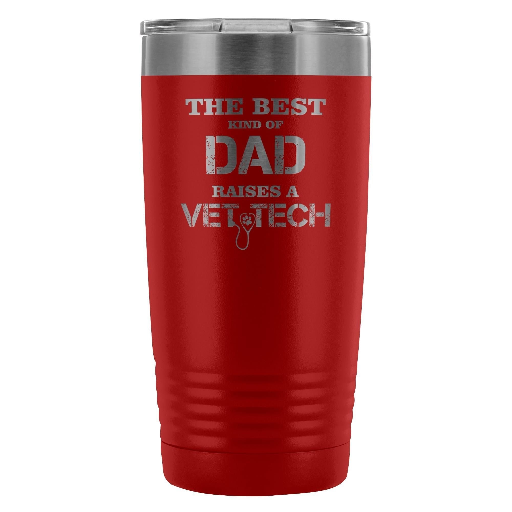 The Best Kind of Dad Raises a Vet Tech 20oz Vacuum Tumbler - Polar Camel