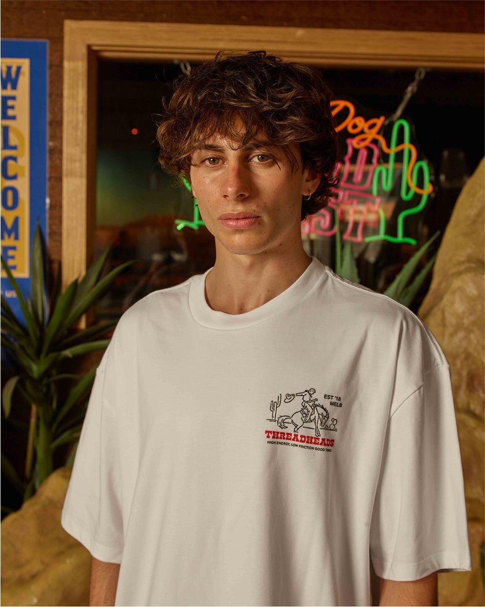 Highs & Lows Oversized Graphic Tee - Threadheads Unisex 90s Boxy Fit 275gsm Cotton