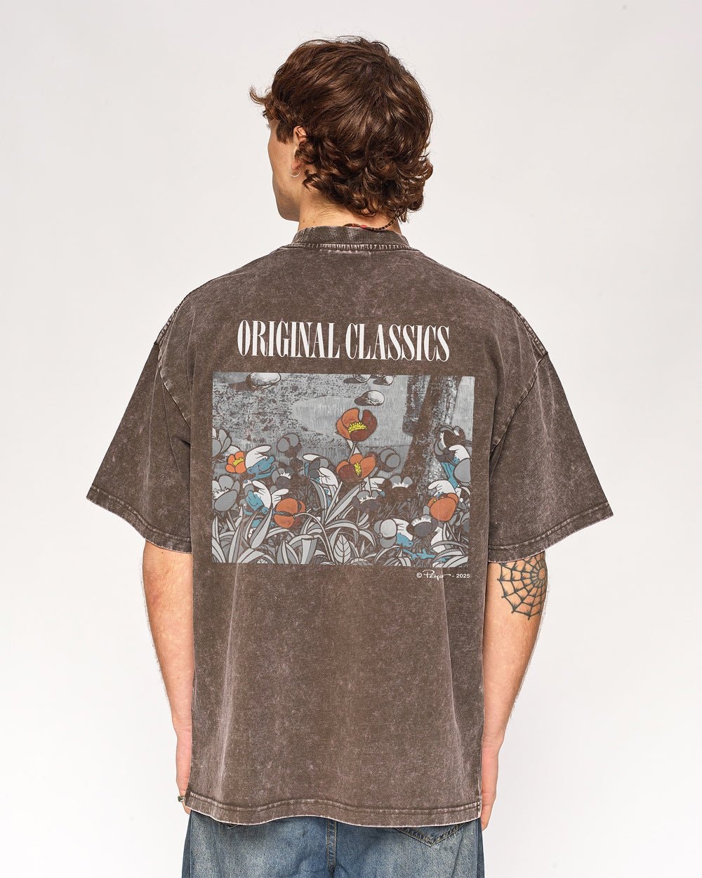 Smurfs Original Classic Oversized Graphic T-Shirt Unisex 100% Combed Cotton