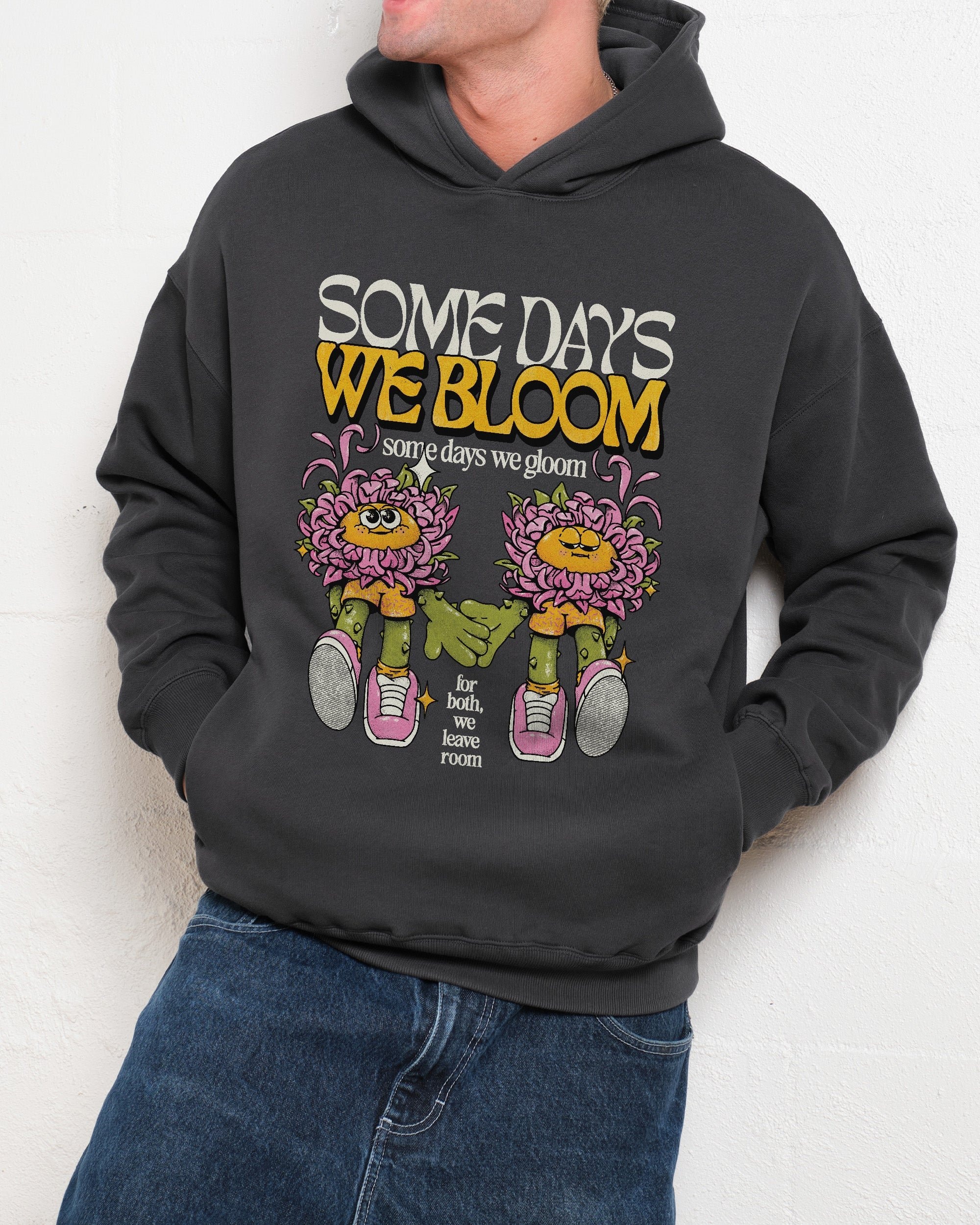 We Bloom Unisex Graphic Hoodie - 90s Boxy Fit, 340gsm Cotton-Poly Blend