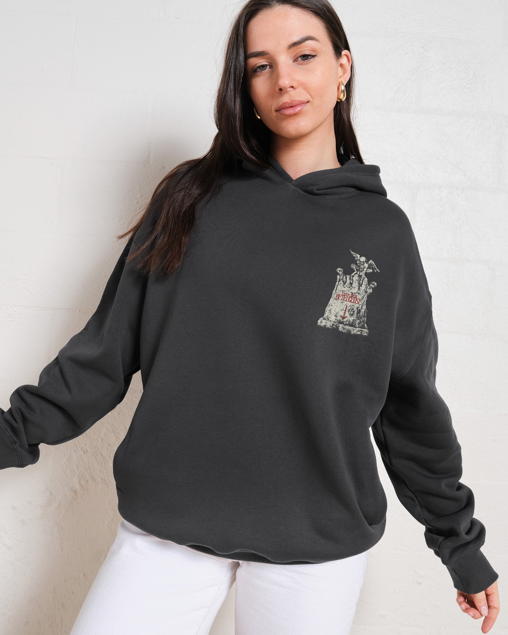 Beetlejuice Grave Unisex Hoodie - Premium 90s Boxy Fit Cotton Blend