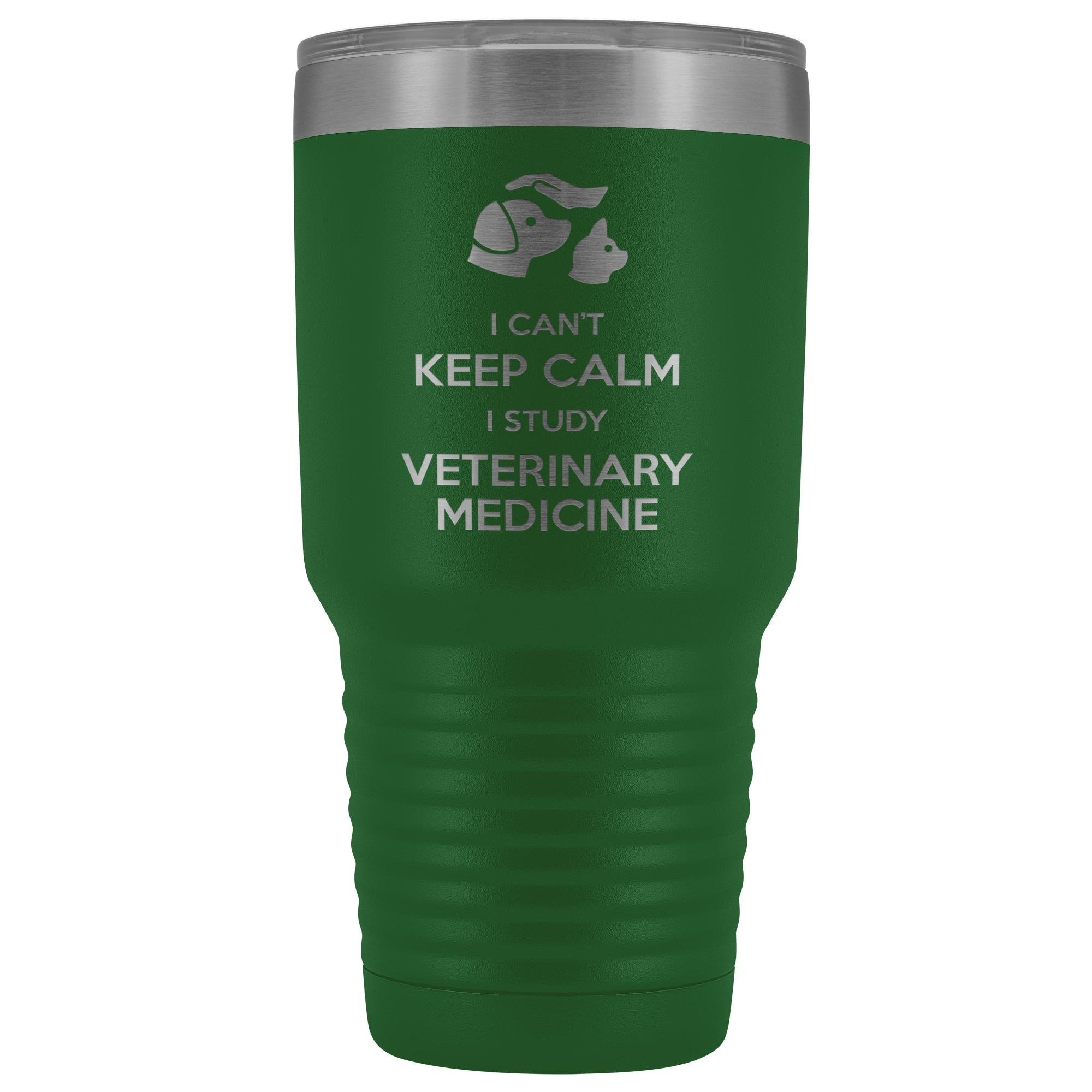 30oz Vacuum Tumbler Vet Student I Can't Keep Calm I Study Veterinary Medicine Polar Camel
