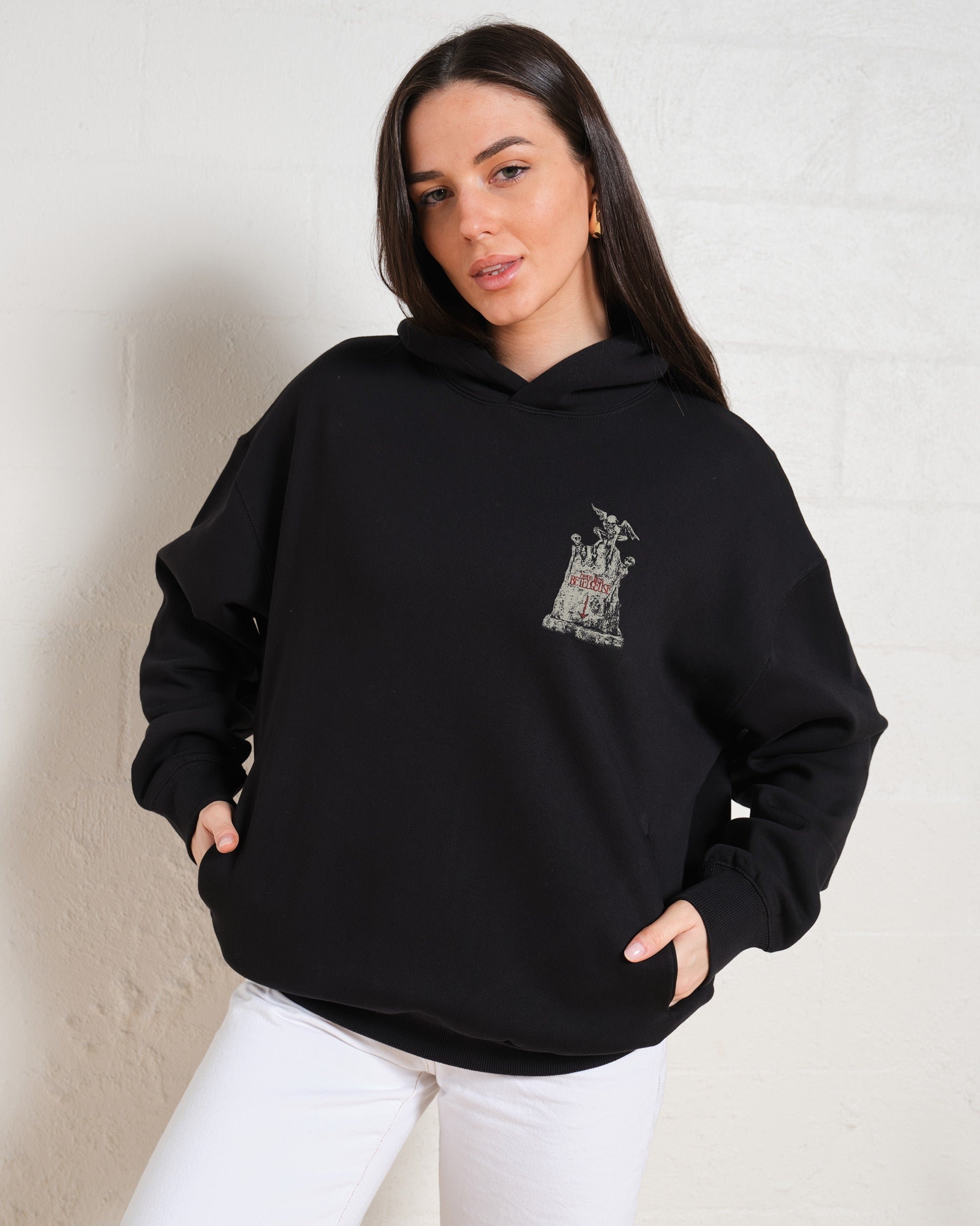Beetlejuice Grave Unisex Hoodie - Premium 90s Boxy Fit Cotton Blend