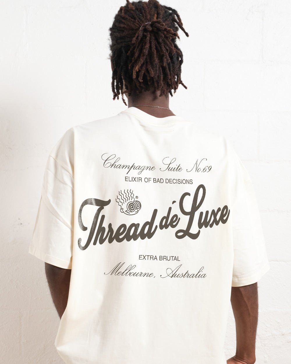Thread De Luxe Oversized Graphic Tee Unisex 90s Boxy Fit 100% Combed Cotton