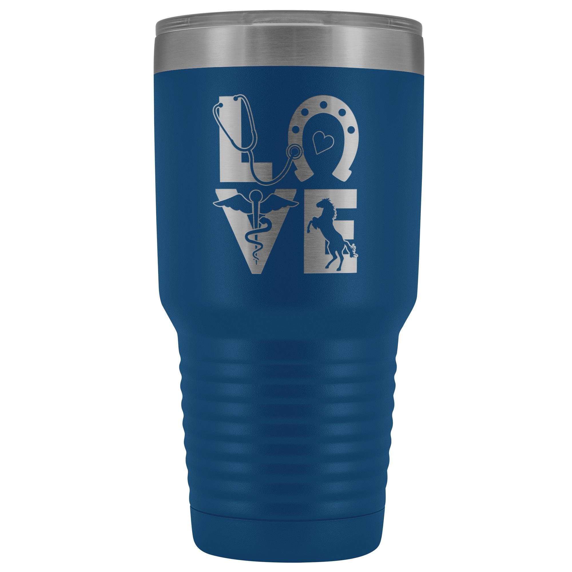 Equine Love 30oz Vacuum Tumbler - Polar Camel Stainless Steel Insulated for Vets