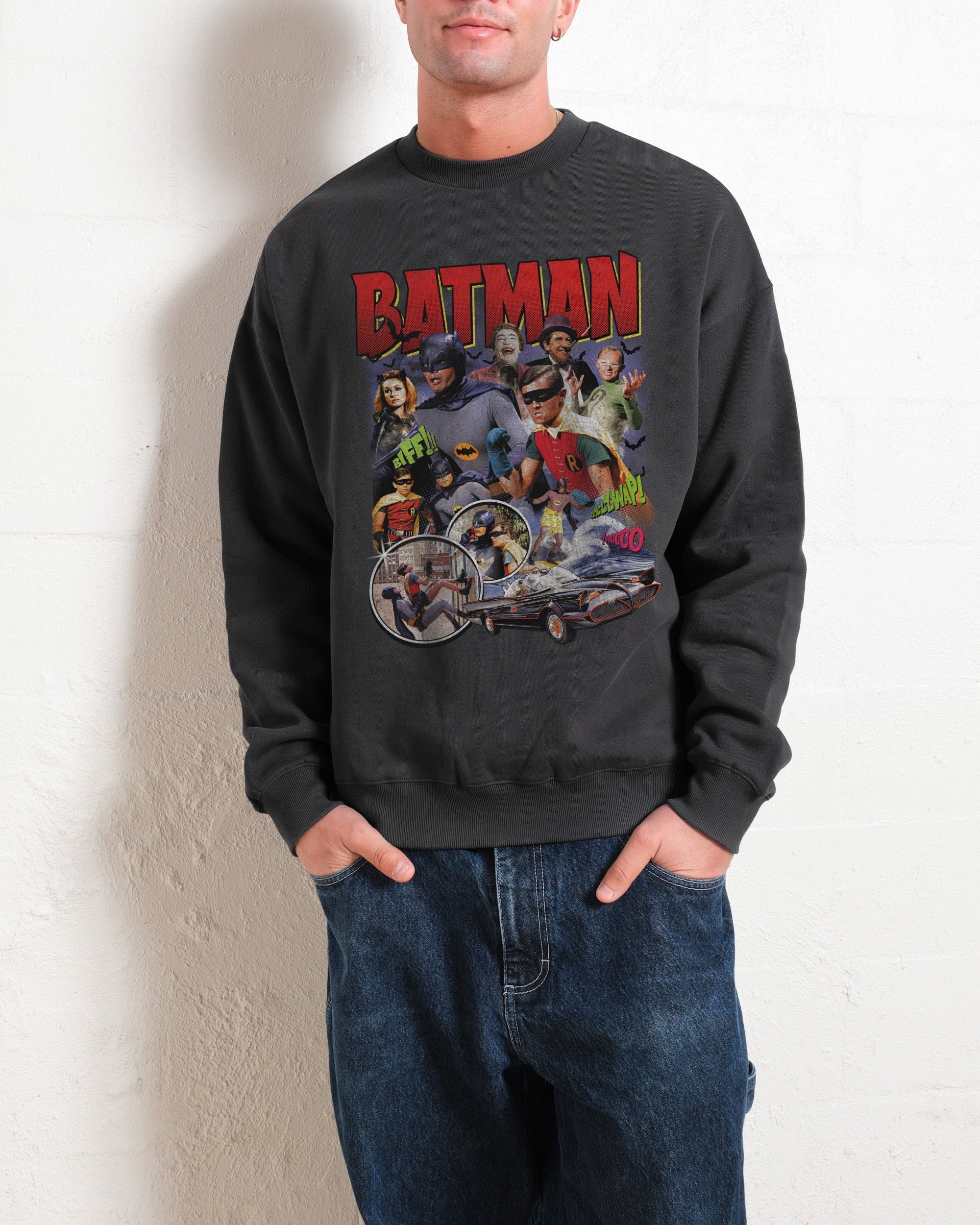 Batman Vintage Graphic Sweatshirt Unisex 340gsm Cotton Poly Blend