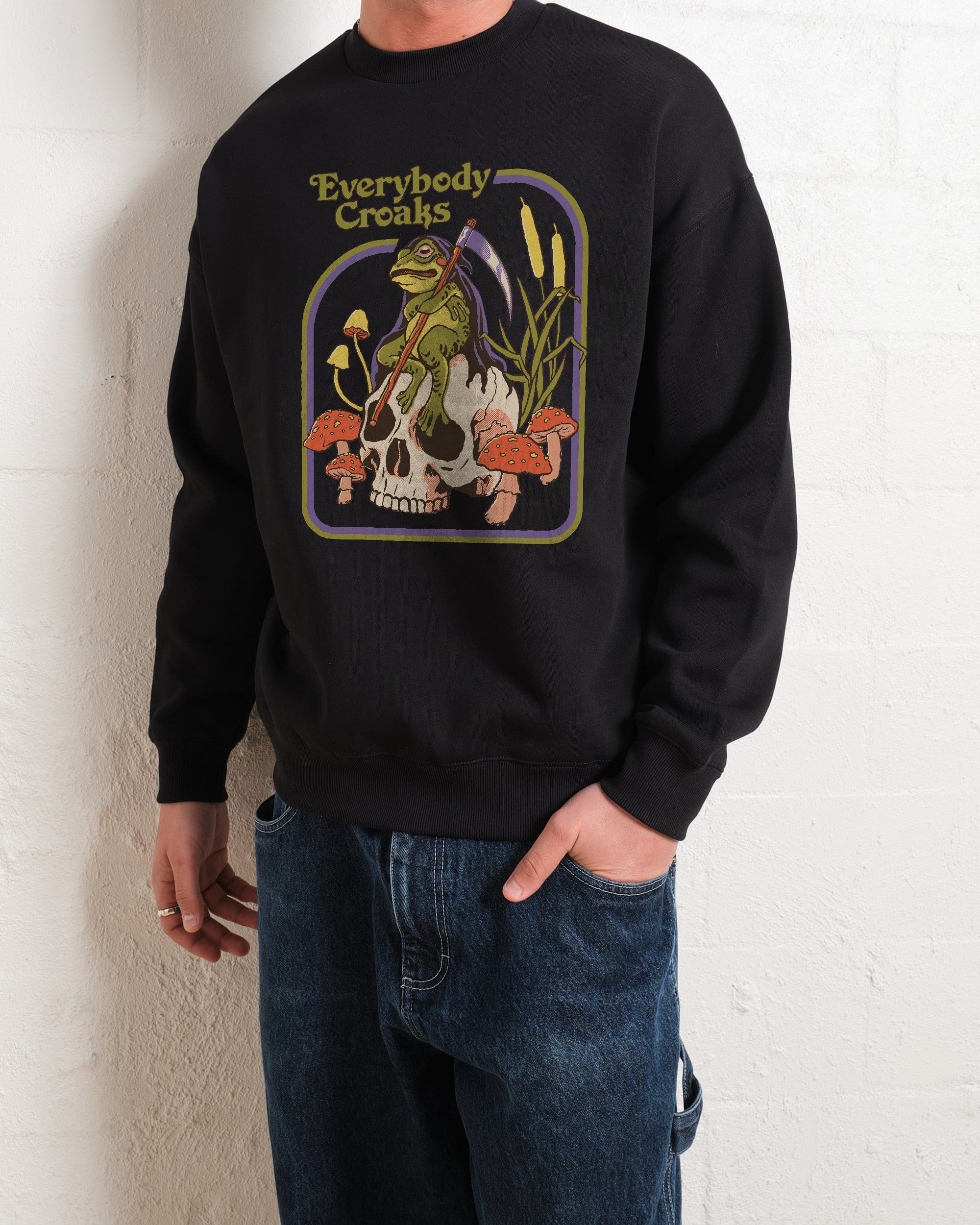 Everybody Croaks Graphic Sweatshirt - Unisex Premium Cotton Poly Blend
