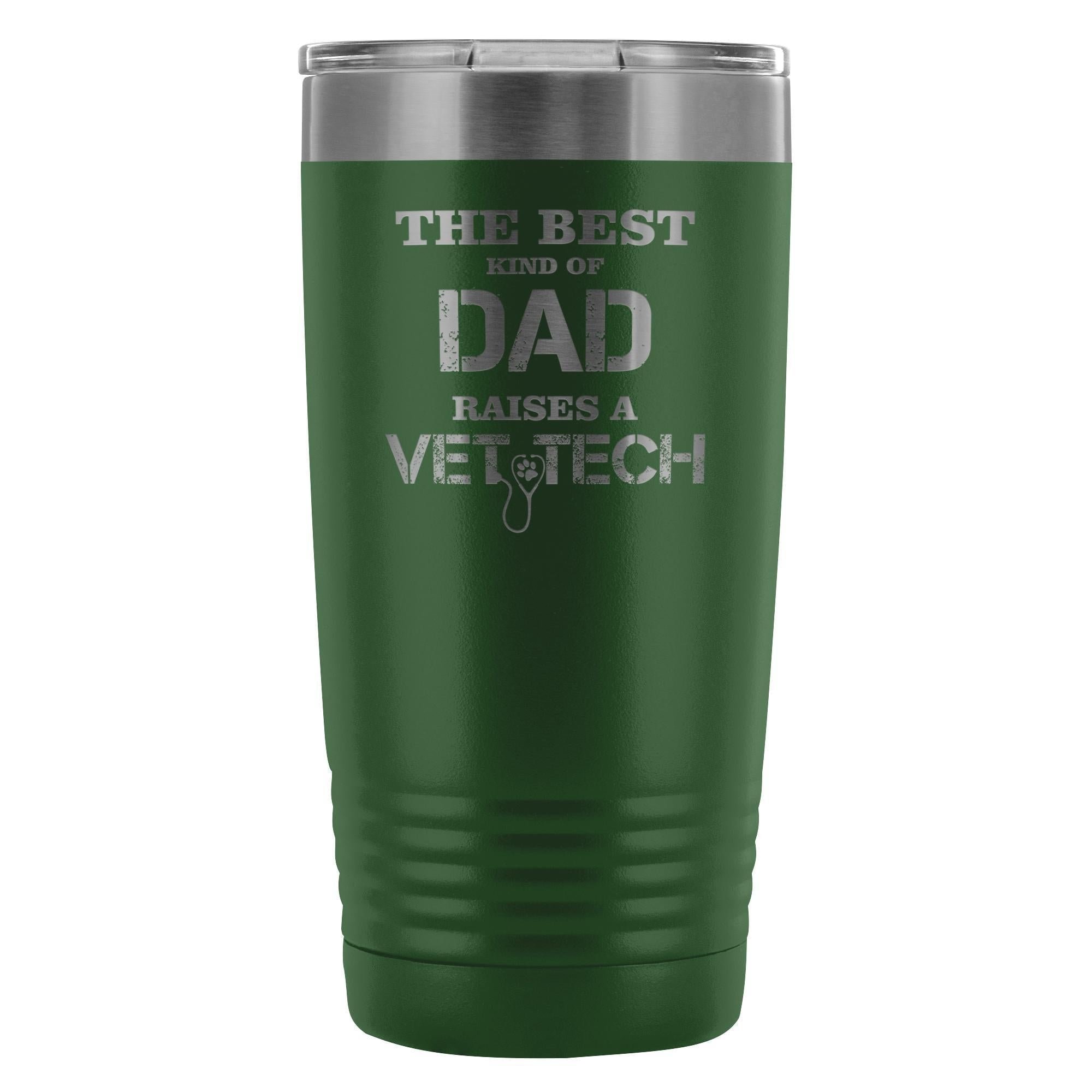 The Best Kind of Dad Raises a Vet Tech 20oz Vacuum Tumbler - Polar Camel