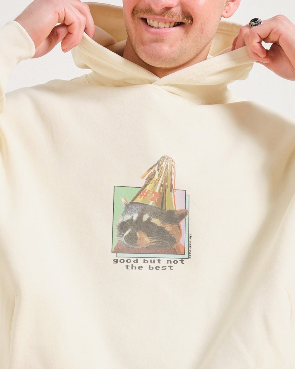 Threadheads Unisex 90s Graphic Hoodie - Boxy Fit, 340gsm Cotton-Poly Blend