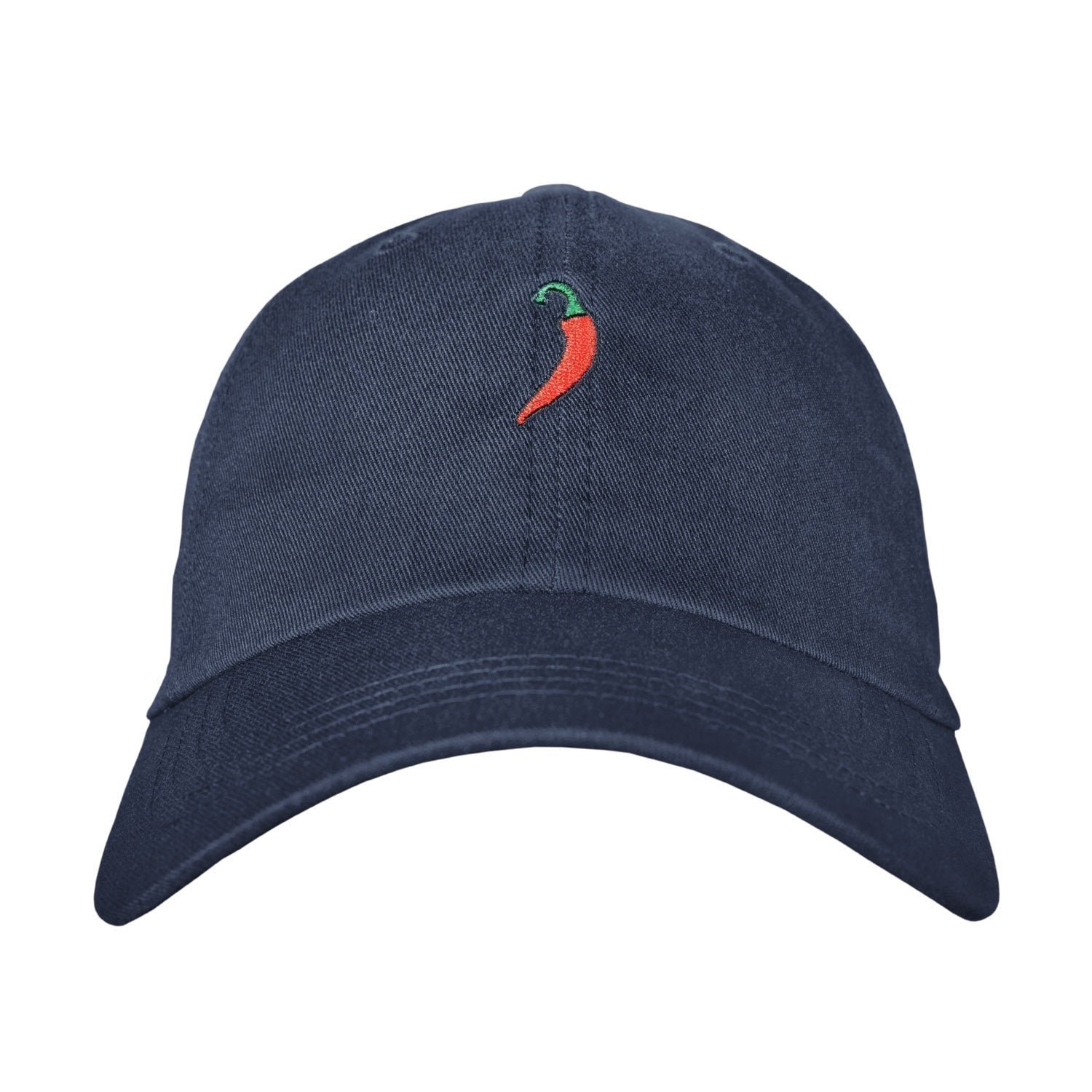 Chili Pepper Dad Hat - Embroidered USA Made Cotton Twill Unstructured Adjustable