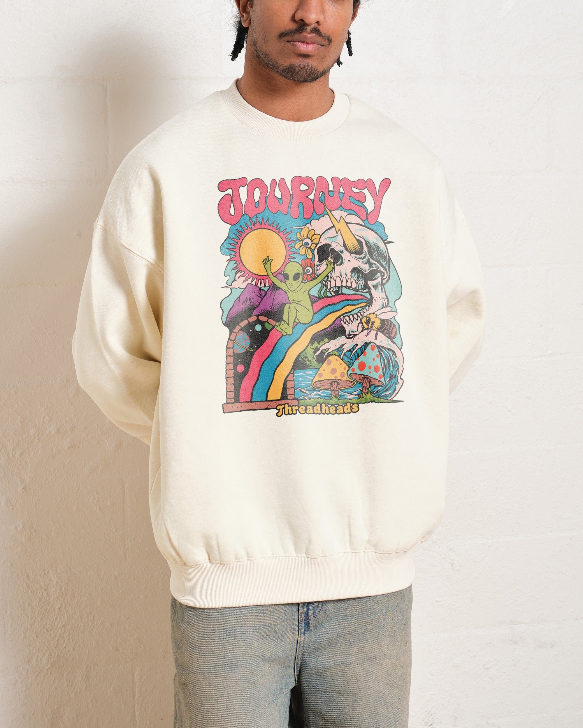 Journey Graphic Unisex Sweatshirt - 340gsm Cotton Poly Blend by Threadheads