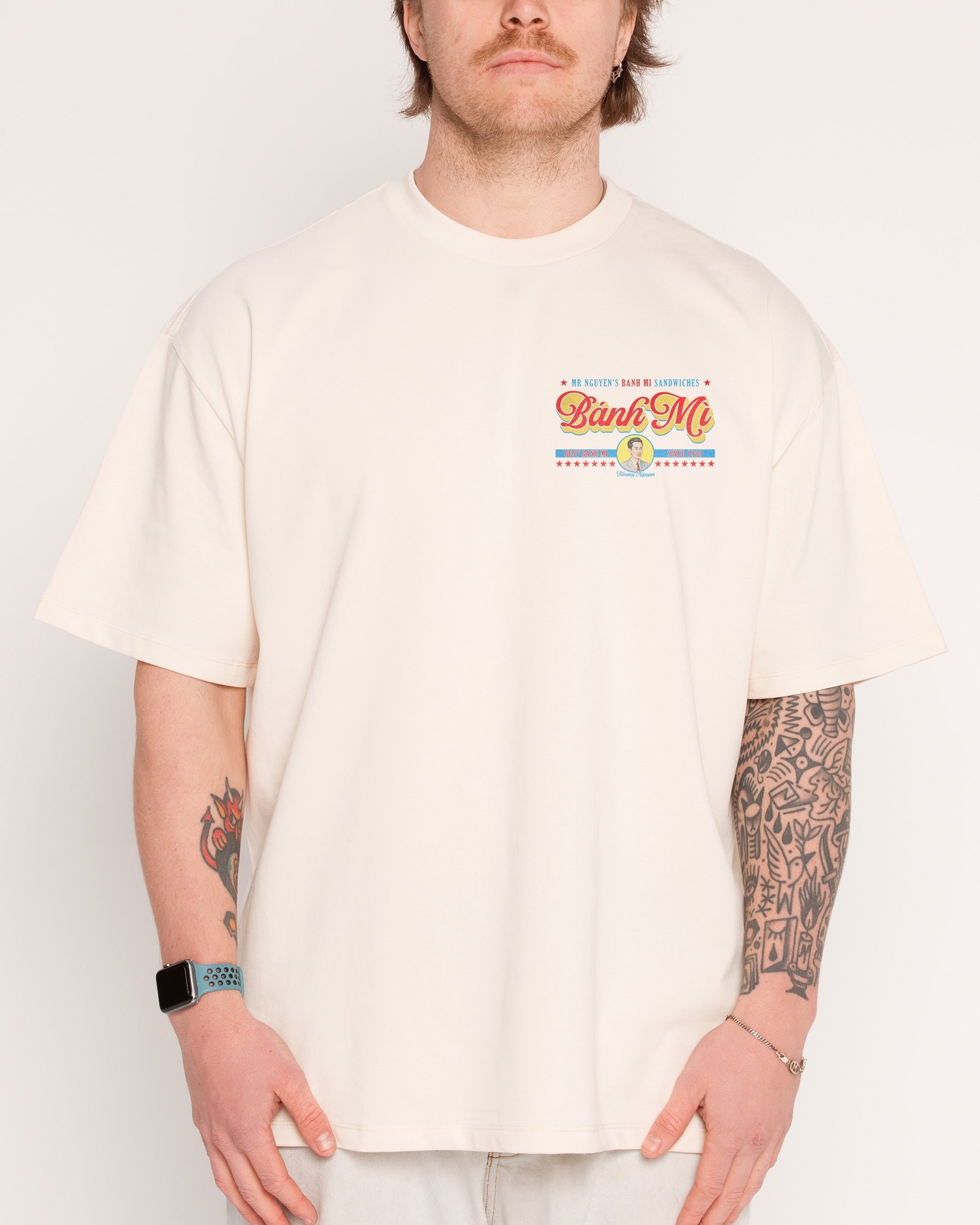Mr Nguyen's Banh Mi Oversized Graphic Tee - Unisex 100% Combed Cotton 275gsm
