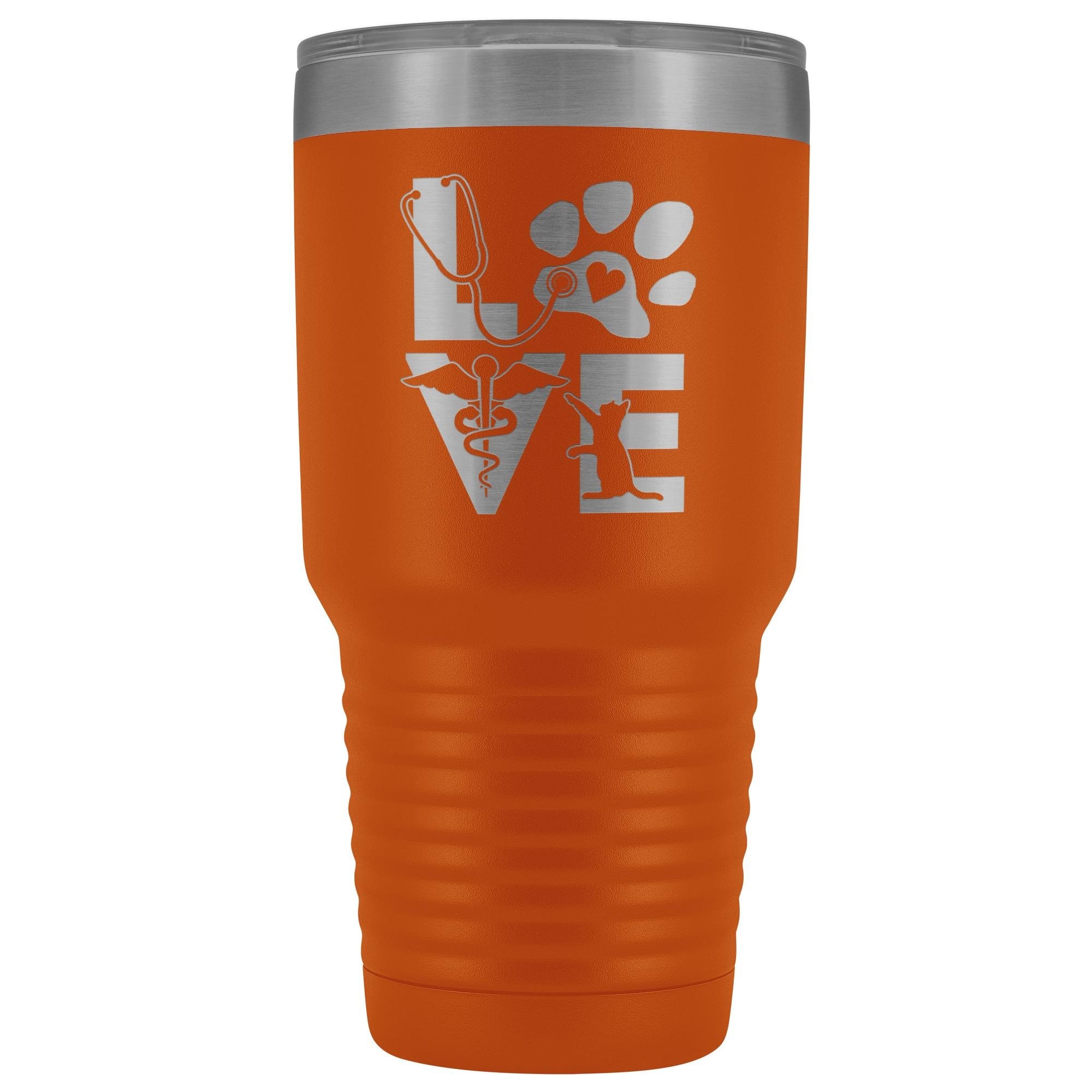 Veterinary Love Cat 30oz Vacuum Tumbler - Polar Camel Insulated Double Wall
