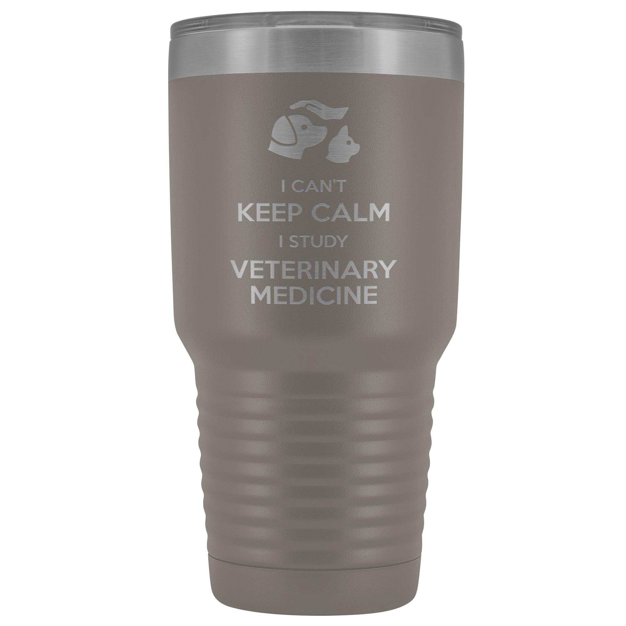30oz Vacuum Tumbler Vet Student I Can't Keep Calm I Study Veterinary Medicine Polar Camel