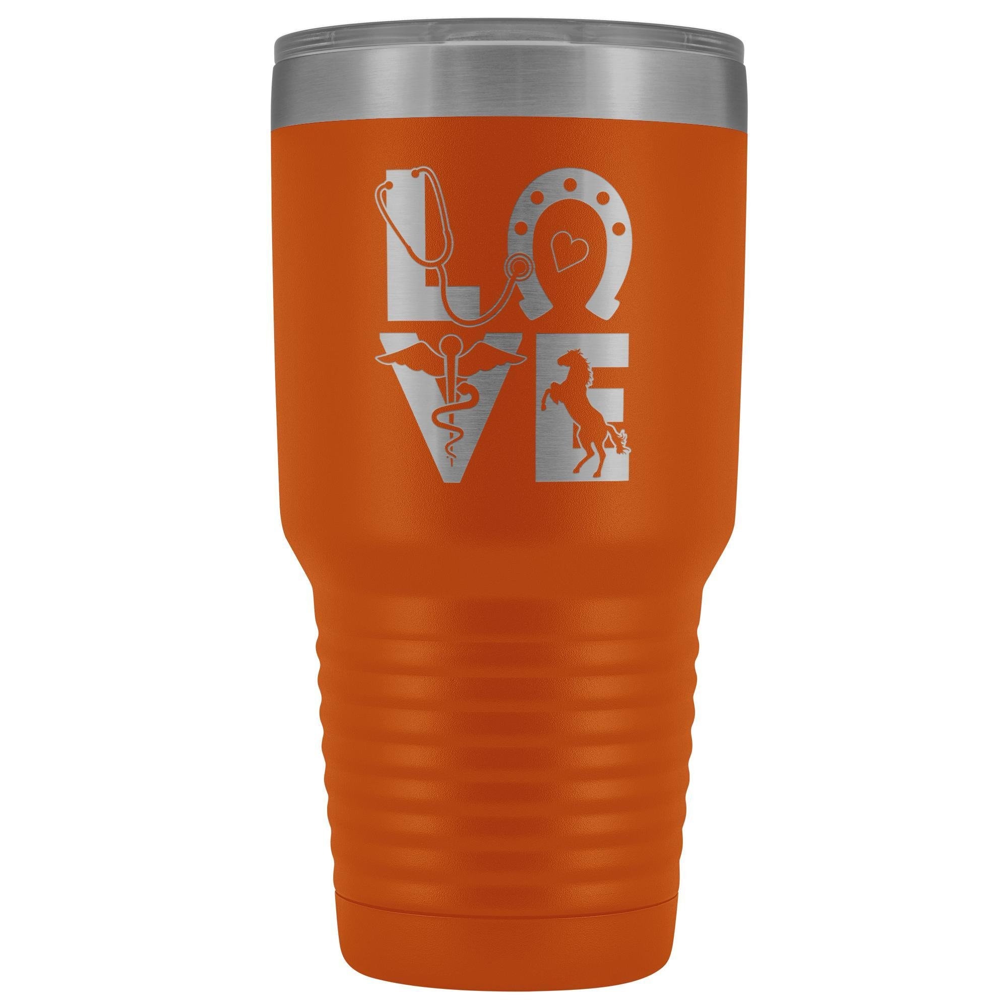 Equine Love 30oz Vacuum Tumbler - Polar Camel Stainless Steel Insulated for Vets