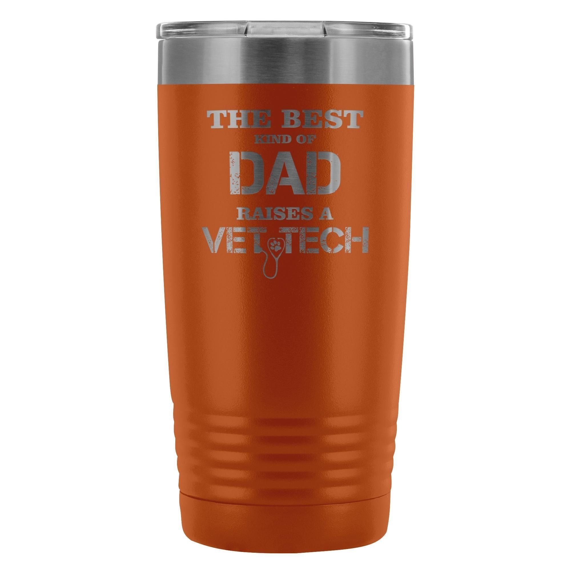 The Best Kind of Dad Raises a Vet Tech 20oz Vacuum Tumbler - Polar Camel