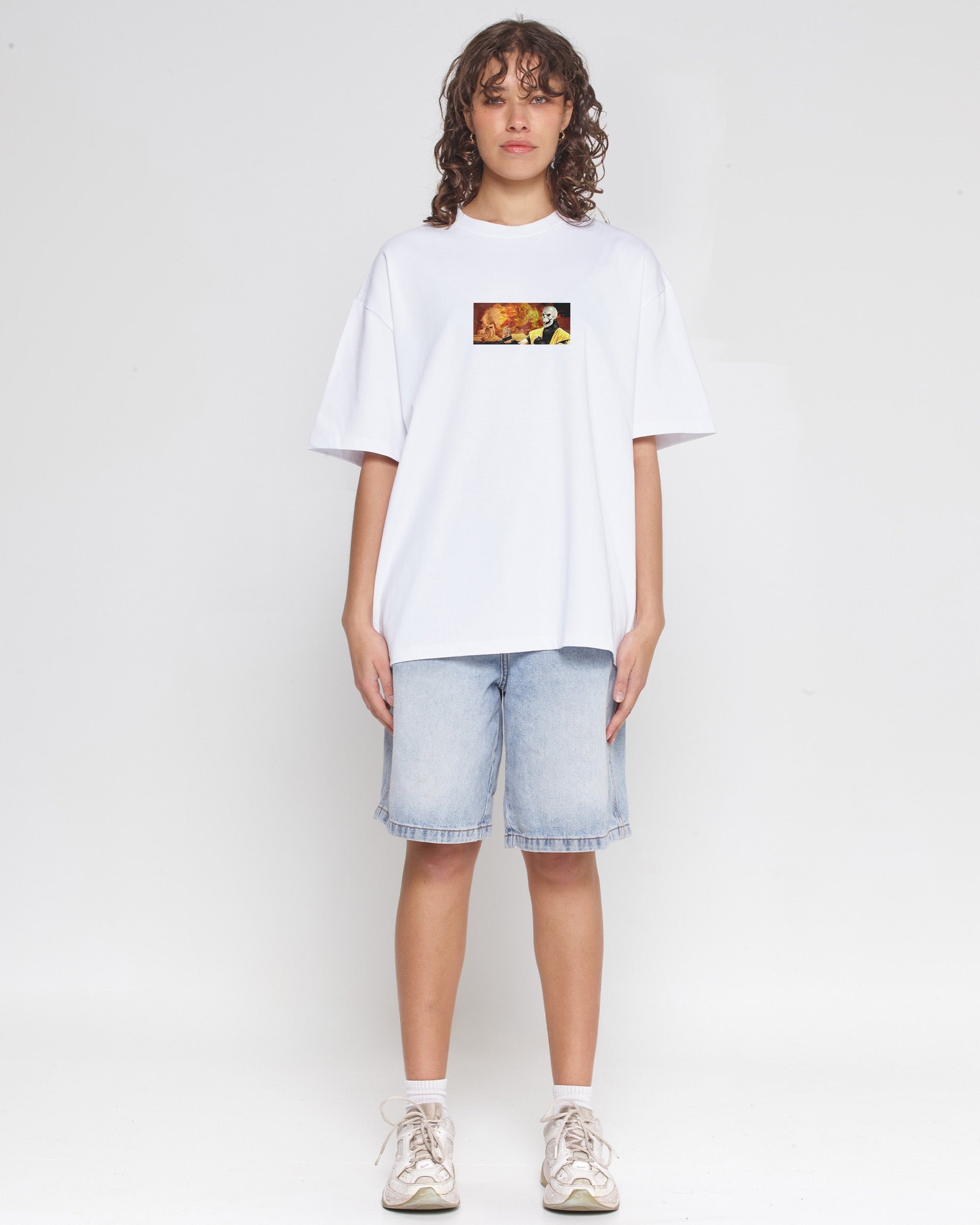 Mortal Kombat Banner Oversized Graphic Tee - Unisex 100% Combed Cotton Heavyweight
