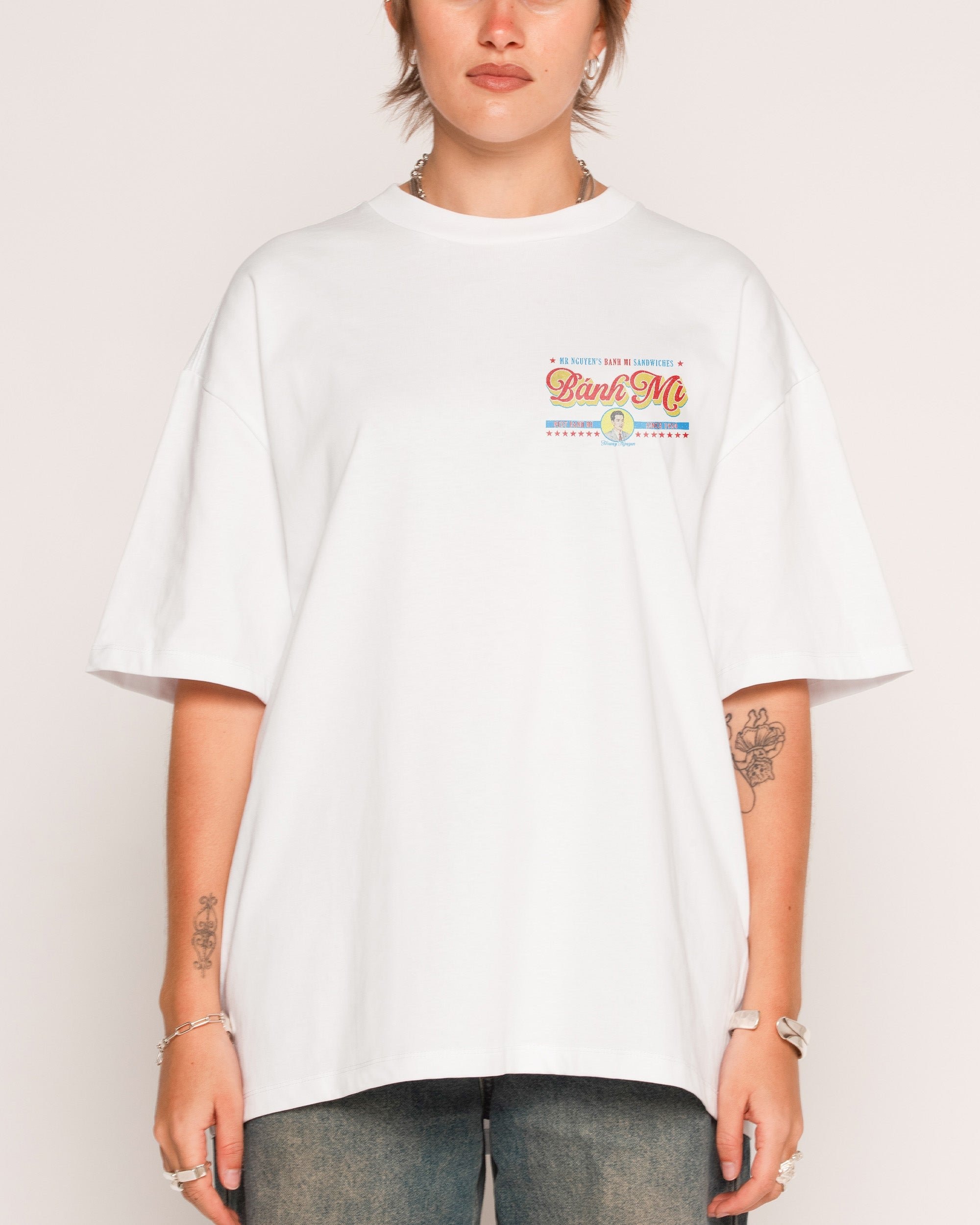 Mr Nguyen's Banh Mi Oversized Graphic Tee - Unisex 100% Combed Cotton 275gsm