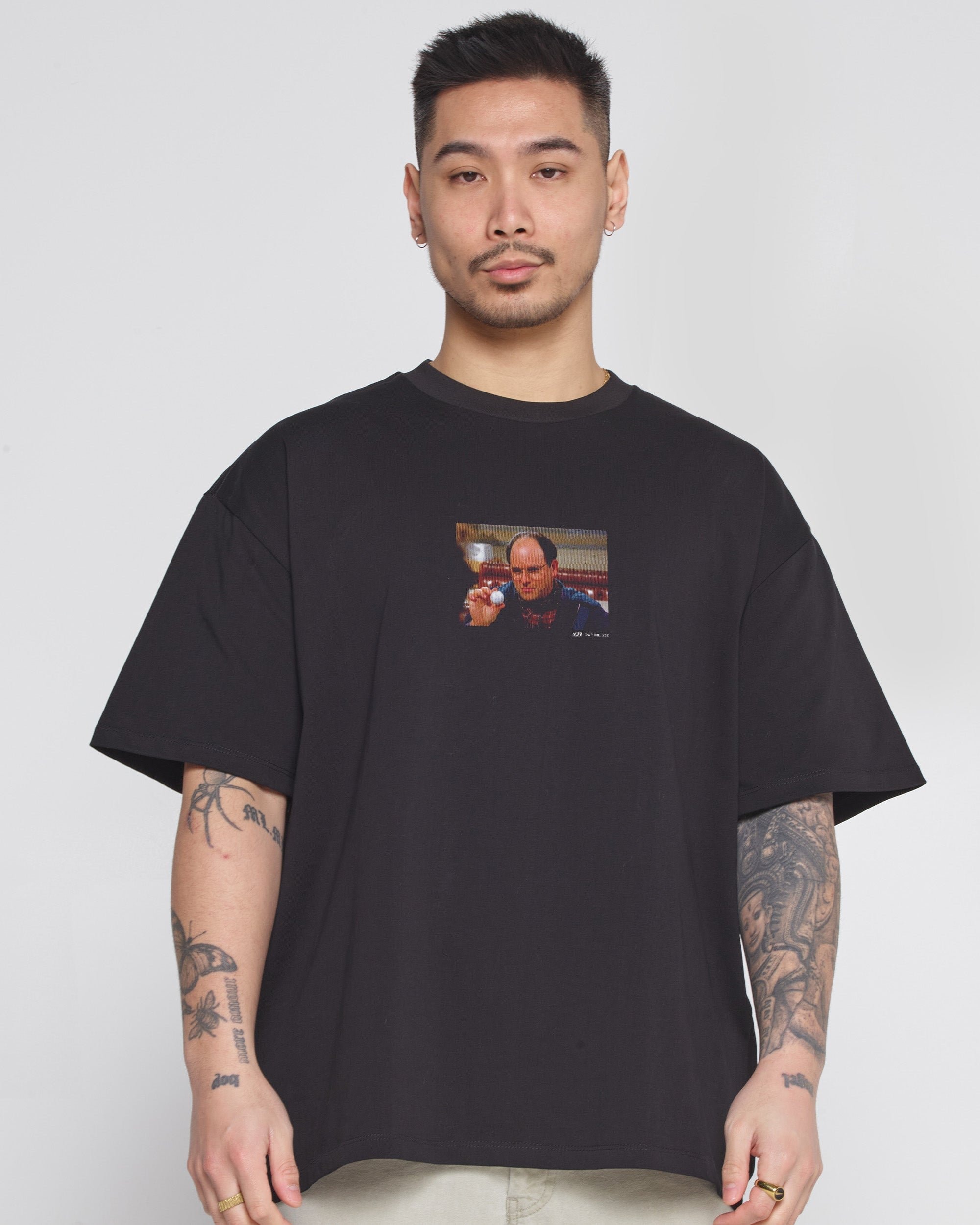 Marine Biologist Oversized Tee - Seinfeld Collab Unisex 90s Boxy Fit 100% Combed Cotton