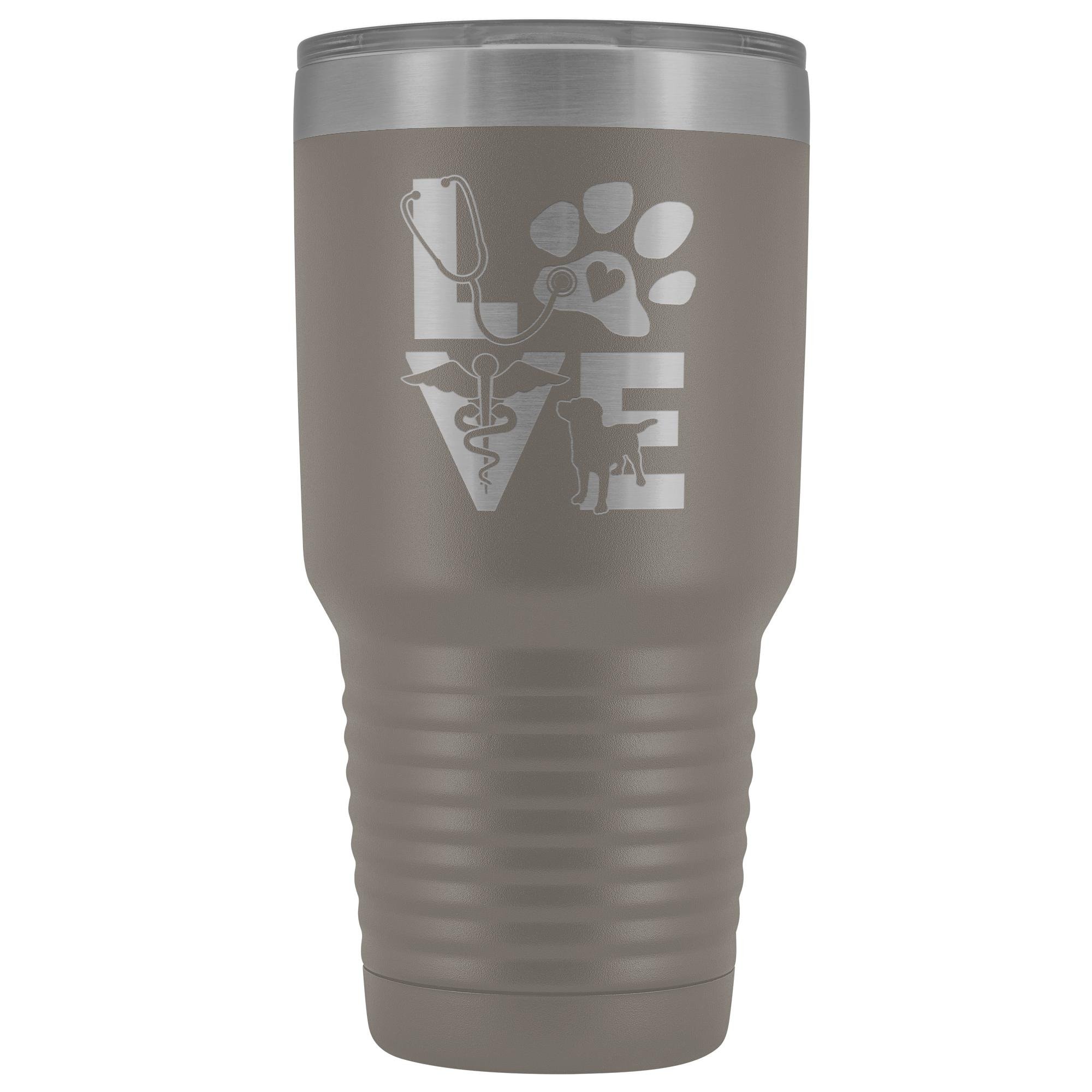 Veterinary Love Dog 30oz Vacuum Insulated Tumbler - Polar Camel Powder Coated