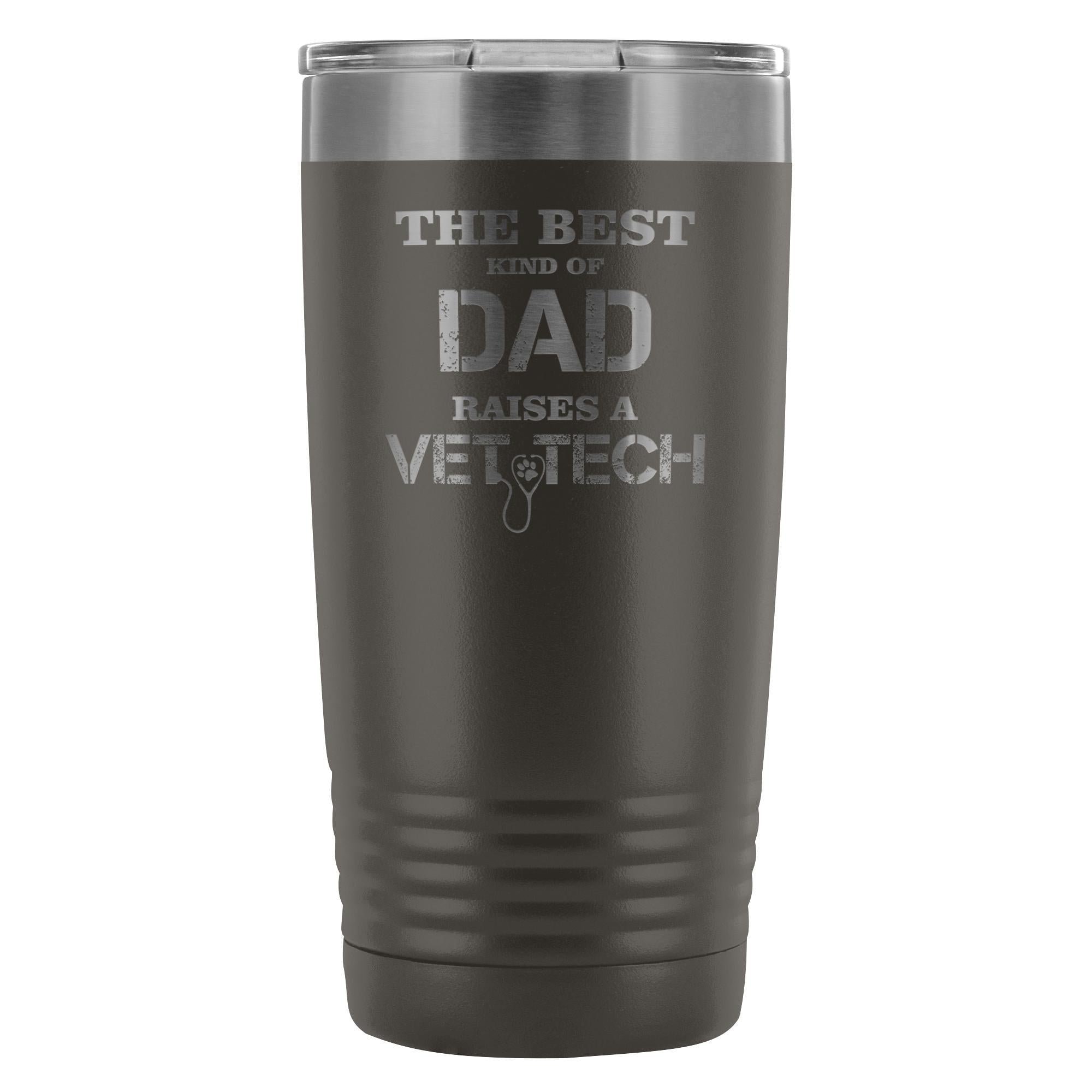 The Best Kind of Dad Raises a Vet Tech 20oz Vacuum Tumbler - Polar Camel