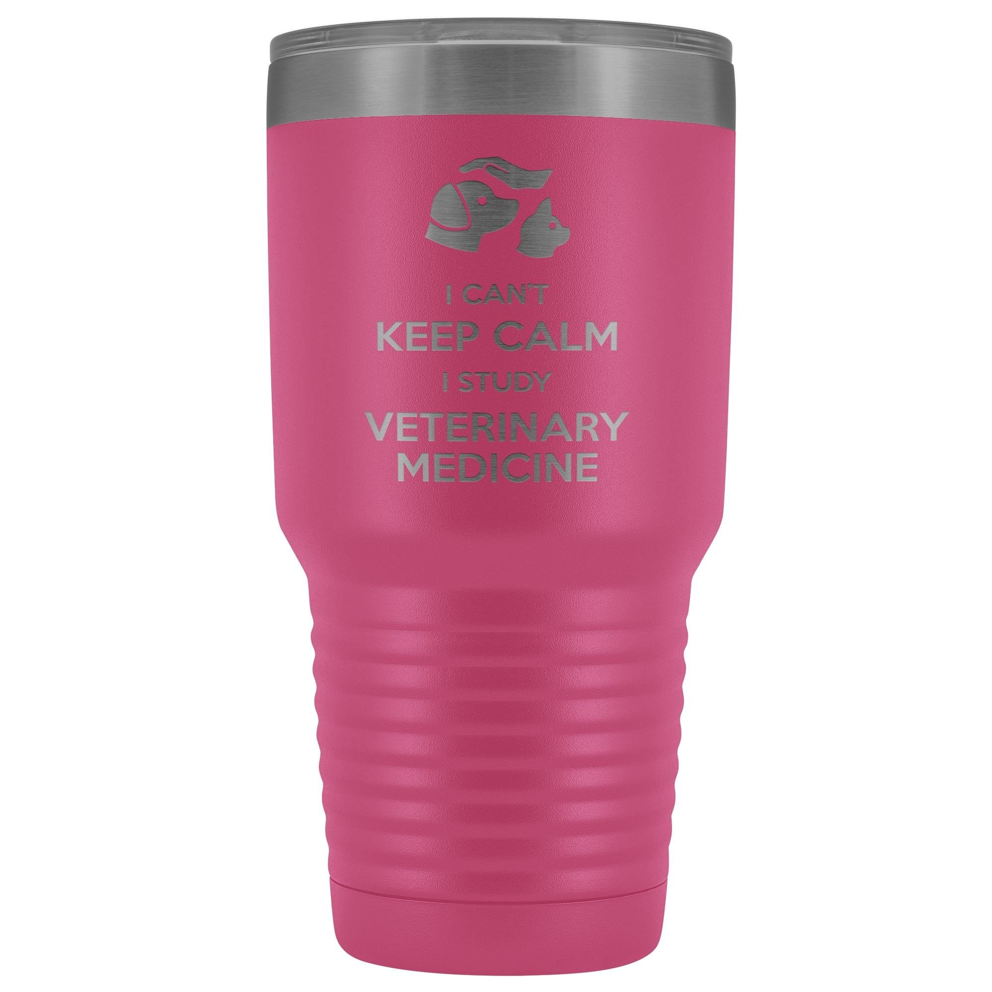 30oz Vacuum Tumbler Vet Student I Can't Keep Calm I Study Veterinary Medicine Polar Camel
