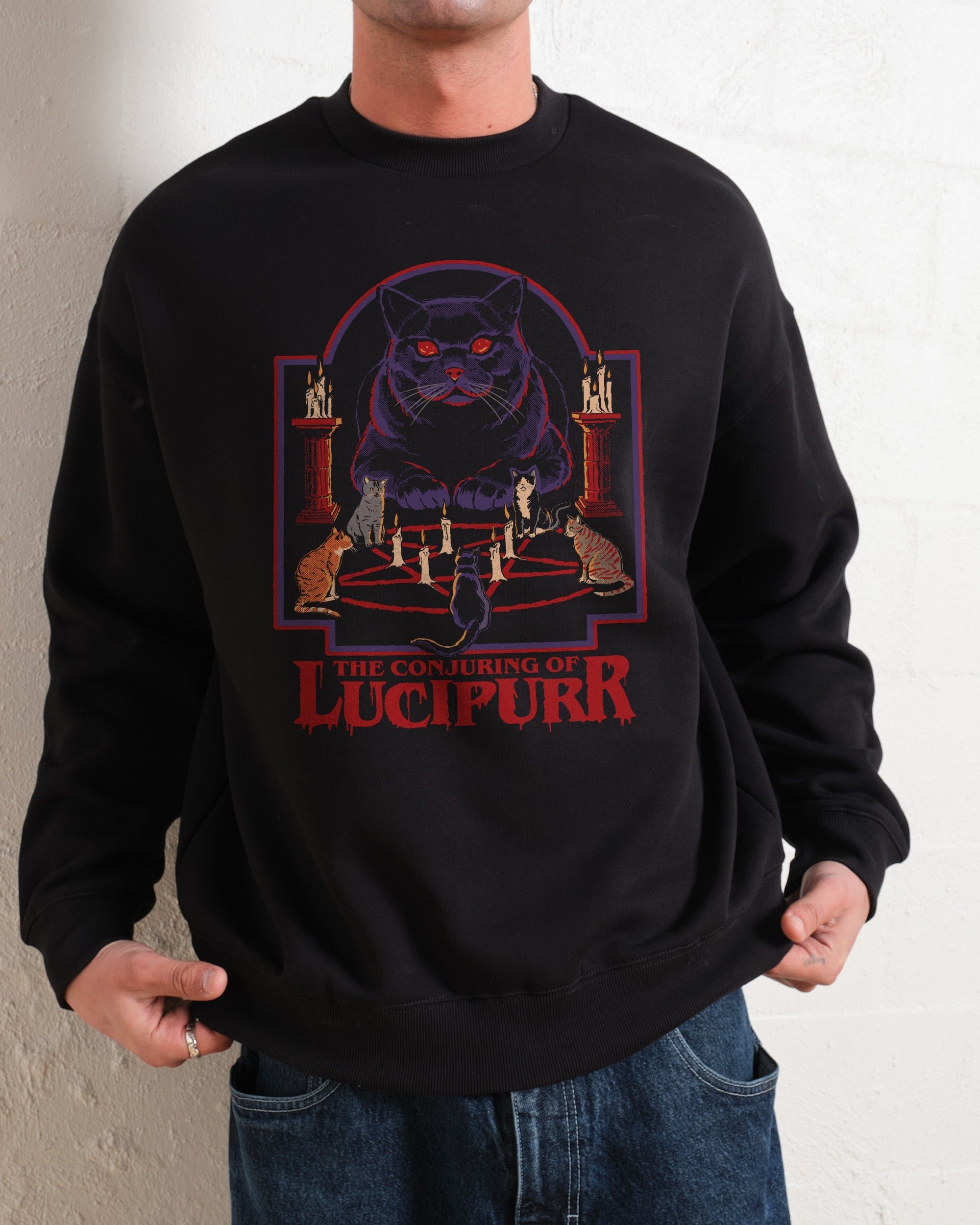 The Conjuring of Lucipurr Graphic Sweatshirt - Unisex Cotton Poly Blend
