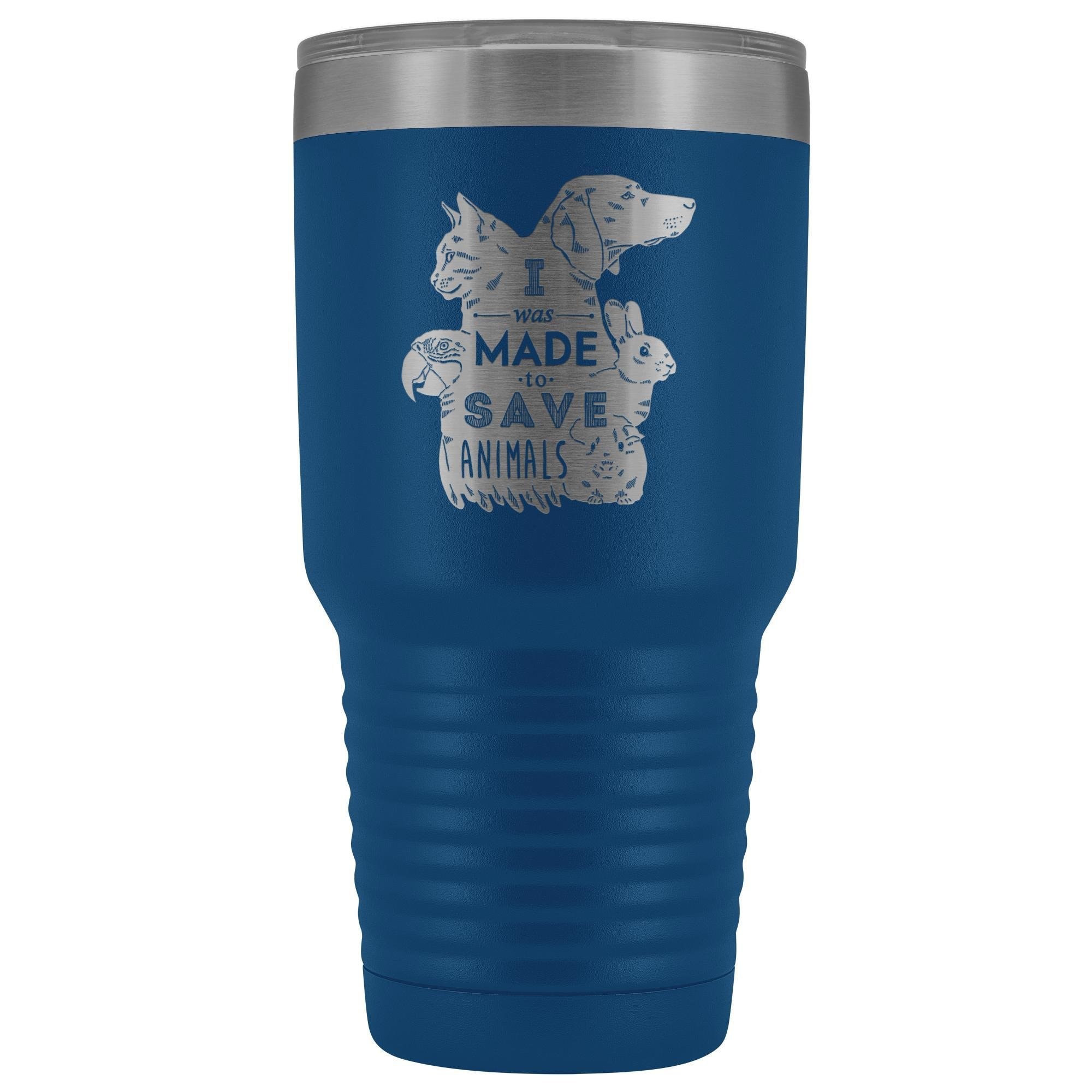 30oz Vacuum Tumbler I Was Made to Save Animals - Polar Camel Insulated Vet Gift