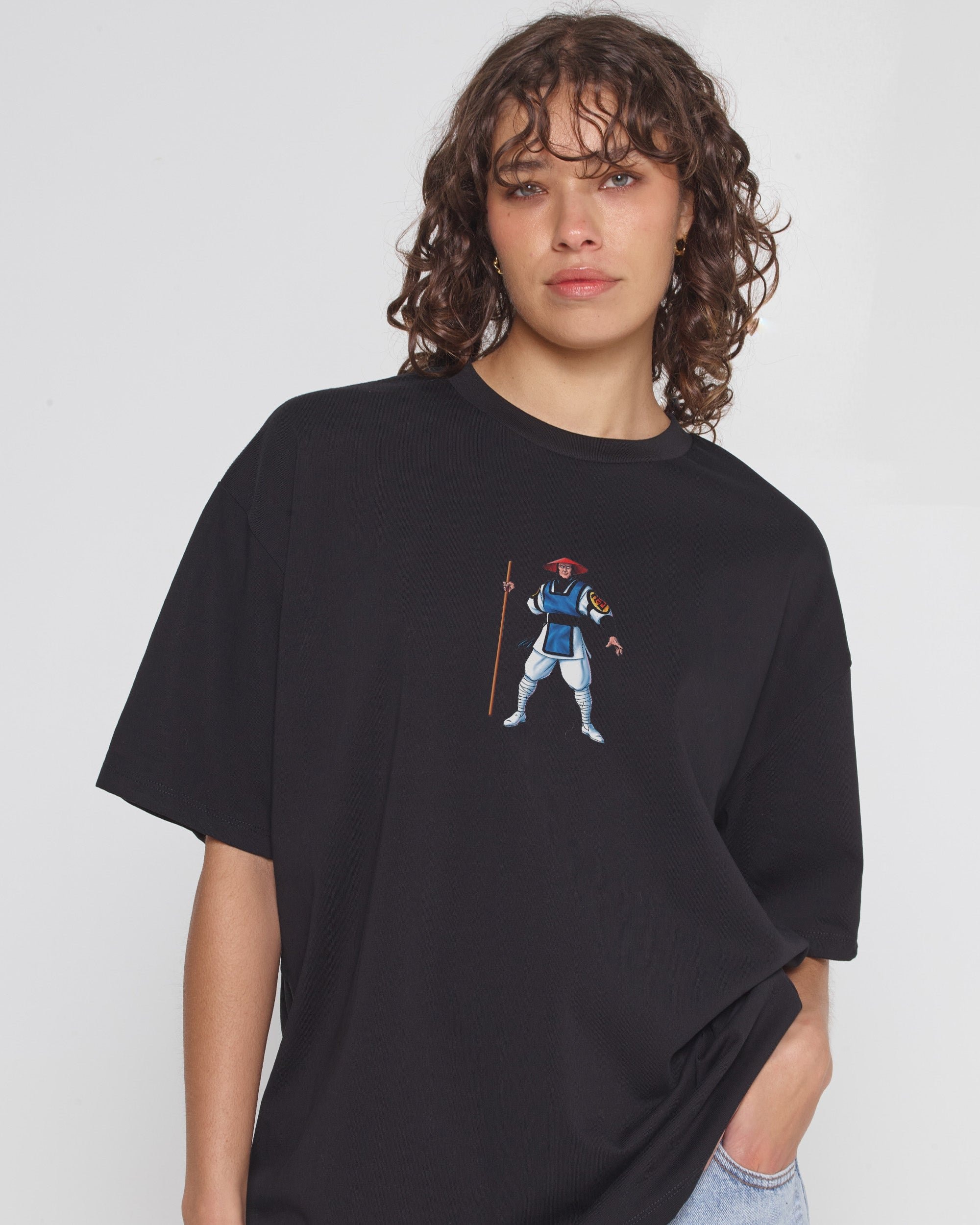 Raiden Mortal Kombat Oversized Graphic Tee - Heavyweight 100% Combed Cotton Unisex T-Shirt
