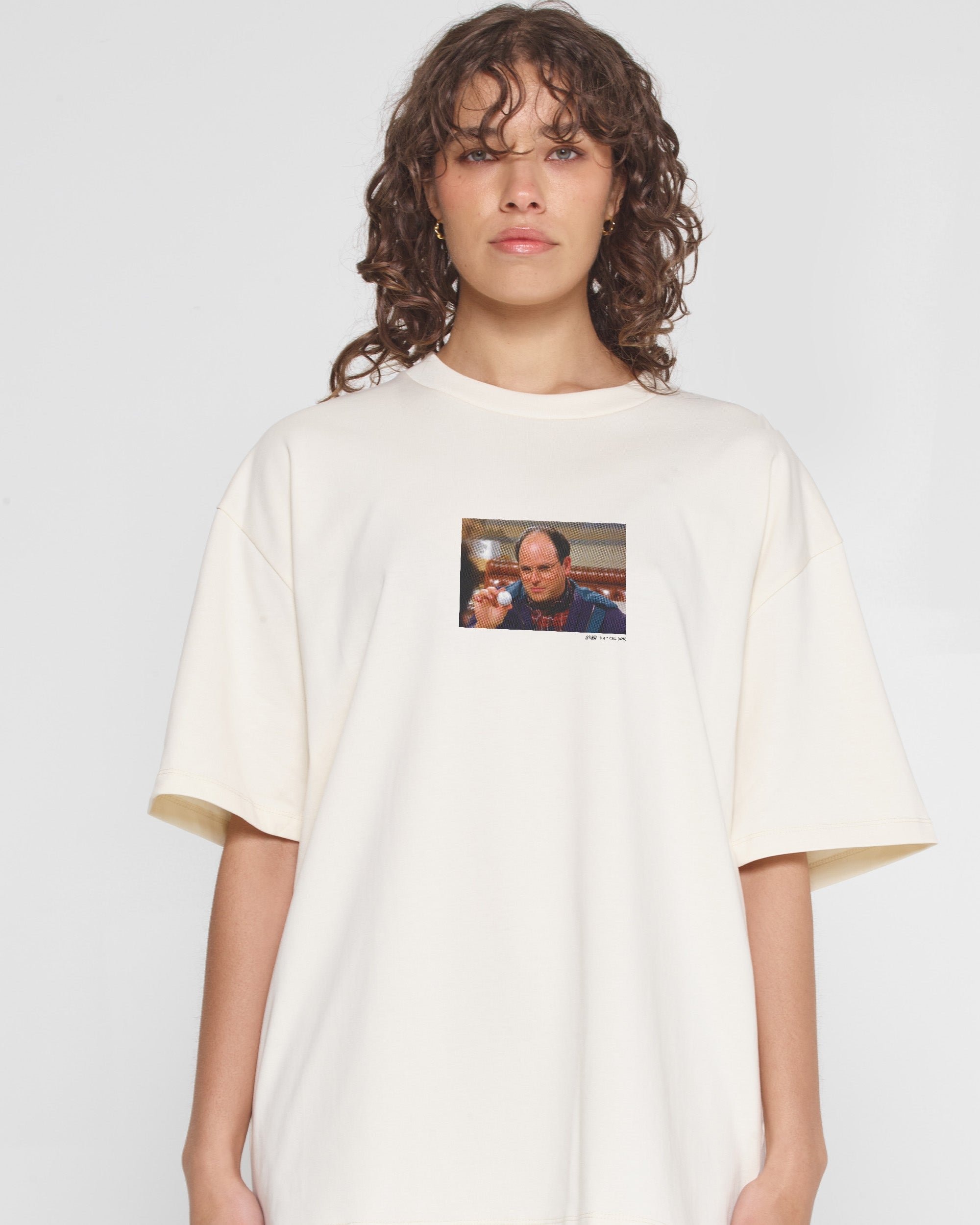 Marine Biologist Oversized Tee - Seinfeld Collab Unisex 90s Boxy Fit 100% Combed Cotton