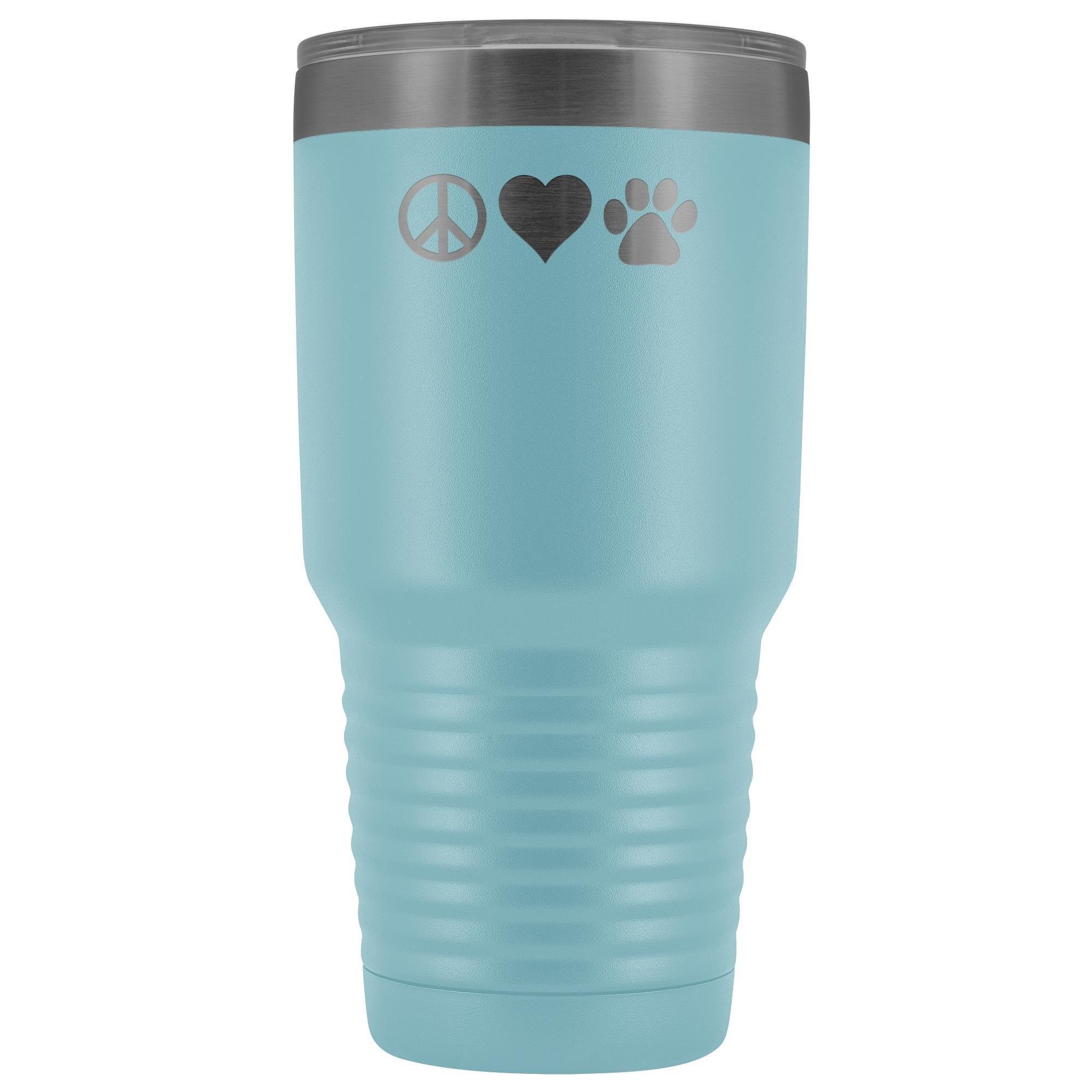 Peace Love Paws 30oz Vacuum Tumbler - Polar Camel Insulated Double Wall