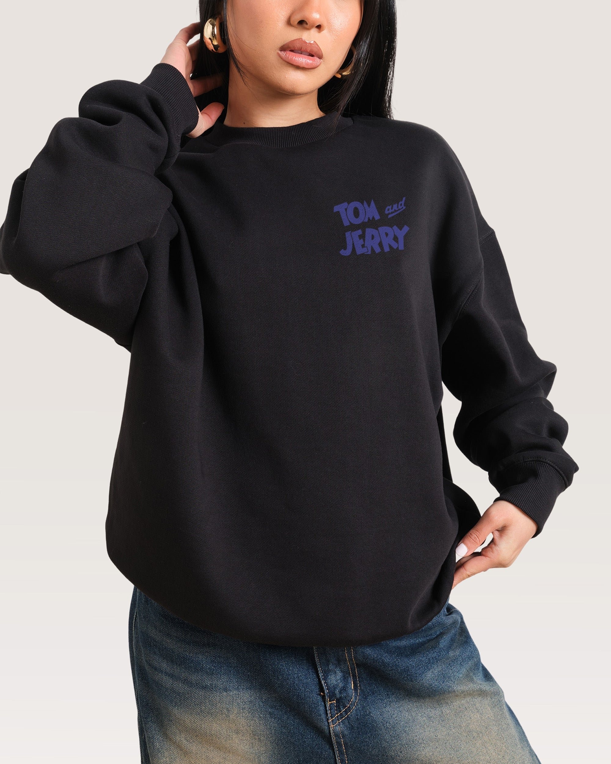 Troublesome Jerry Tom and Jerry Unisex Sweatshirt 340gsm Cotton Poly Blend
