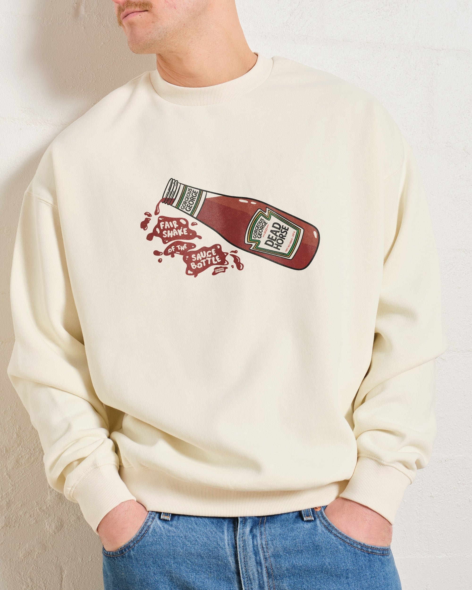 Fair Shake of the Sauce Bottle Unisex Graphic Sweatshirt - Premium Cotton Blend 340gsm