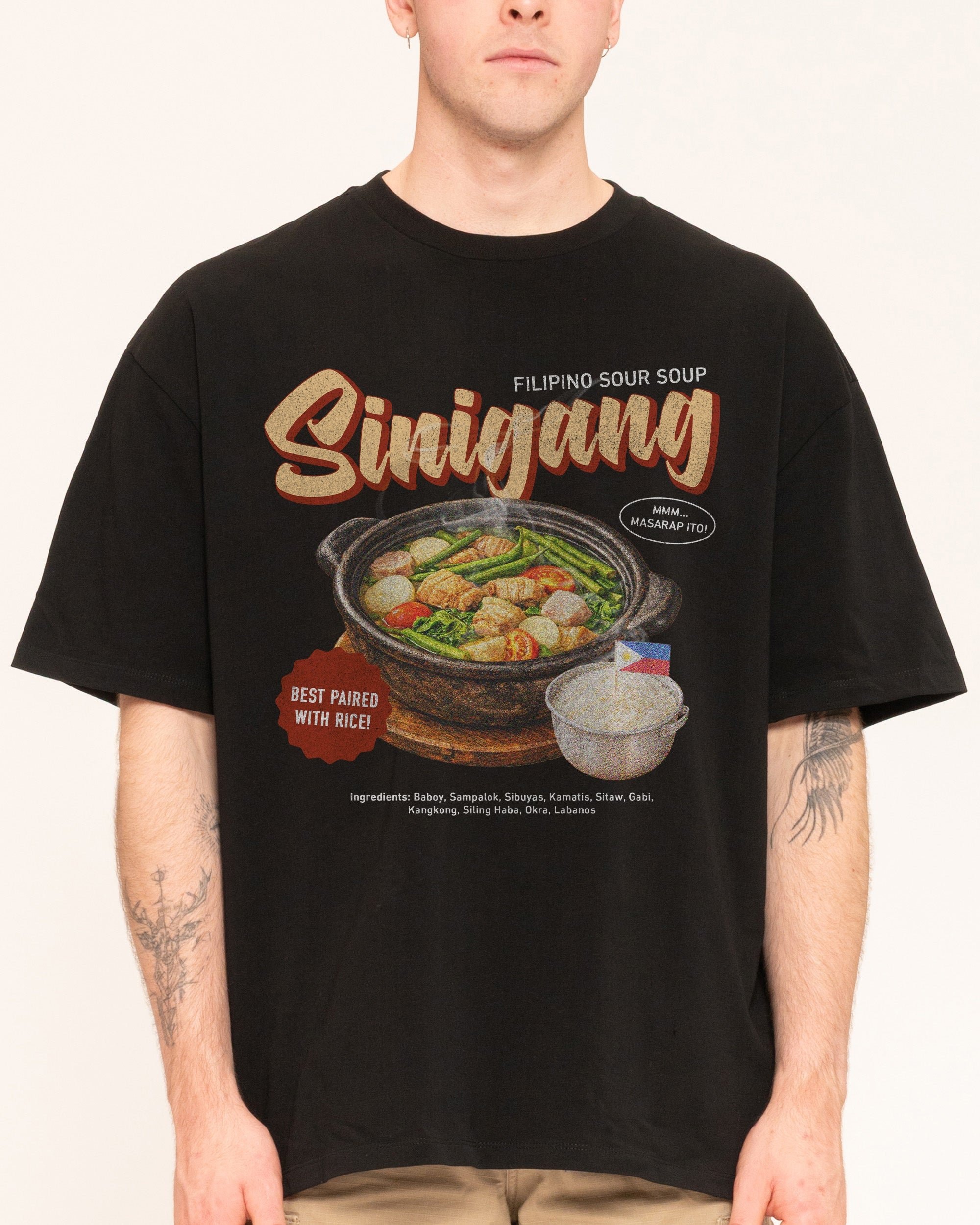 Sinigang Oversized Tee - Threadheads 90s Graphic T-Shirt, Heavyweight 100% Combed Cotton, Unisex