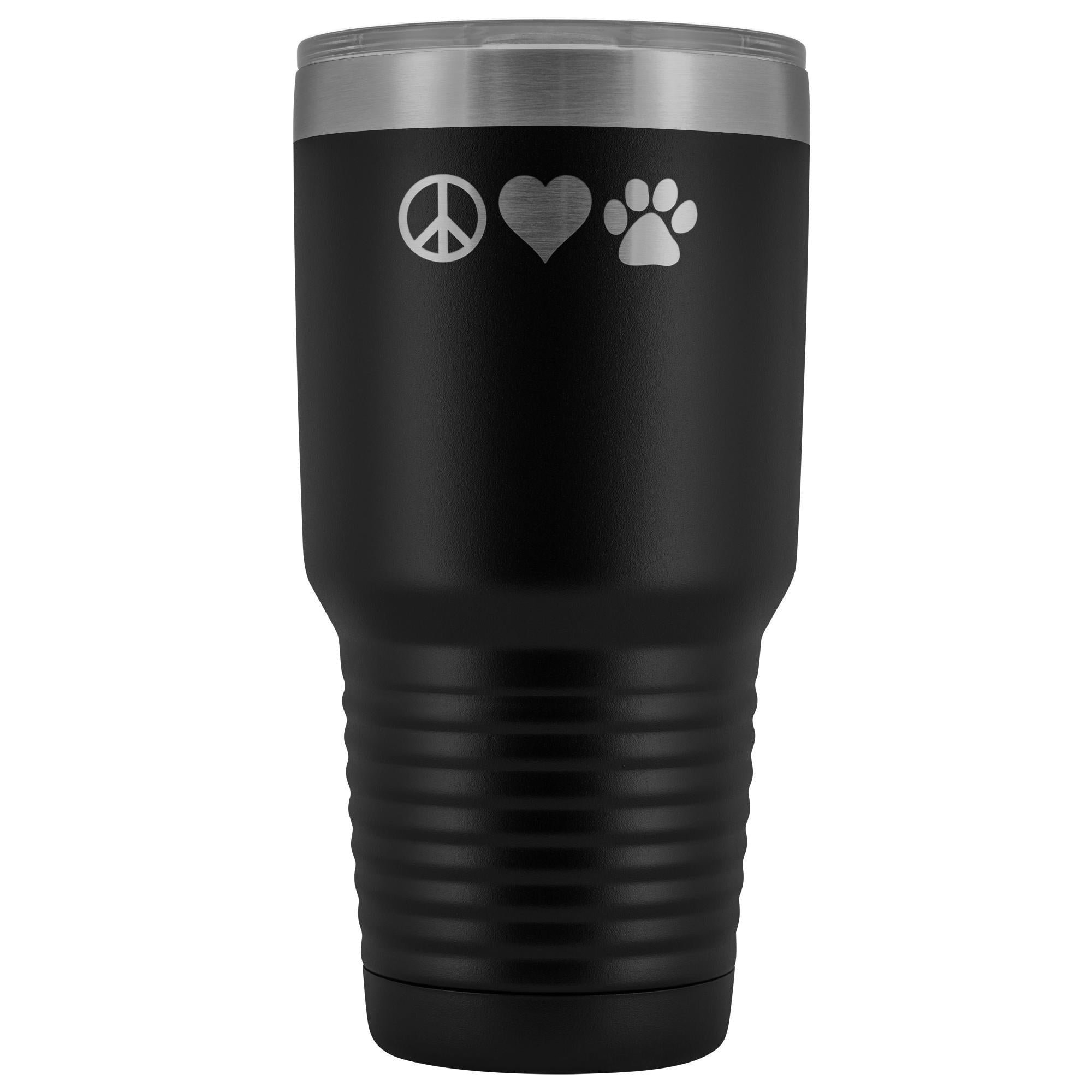 Peace Love Paws 30oz Vacuum Tumbler - Polar Camel Insulated Double Wall