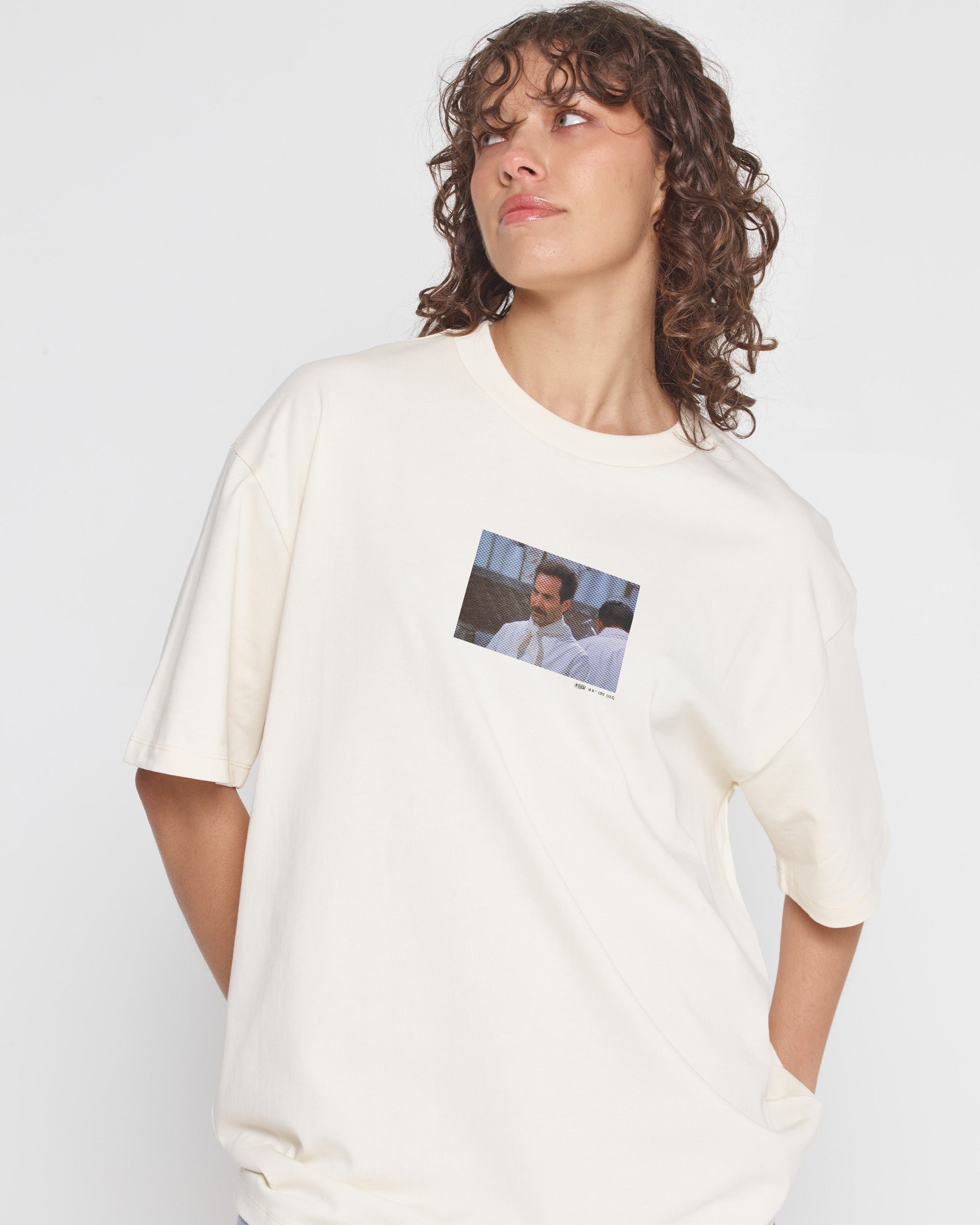 No Soup Oversized Graphic Tee - Seinfeld Collab Unisex 90s Boxy Fit 100% Combed Cotton
