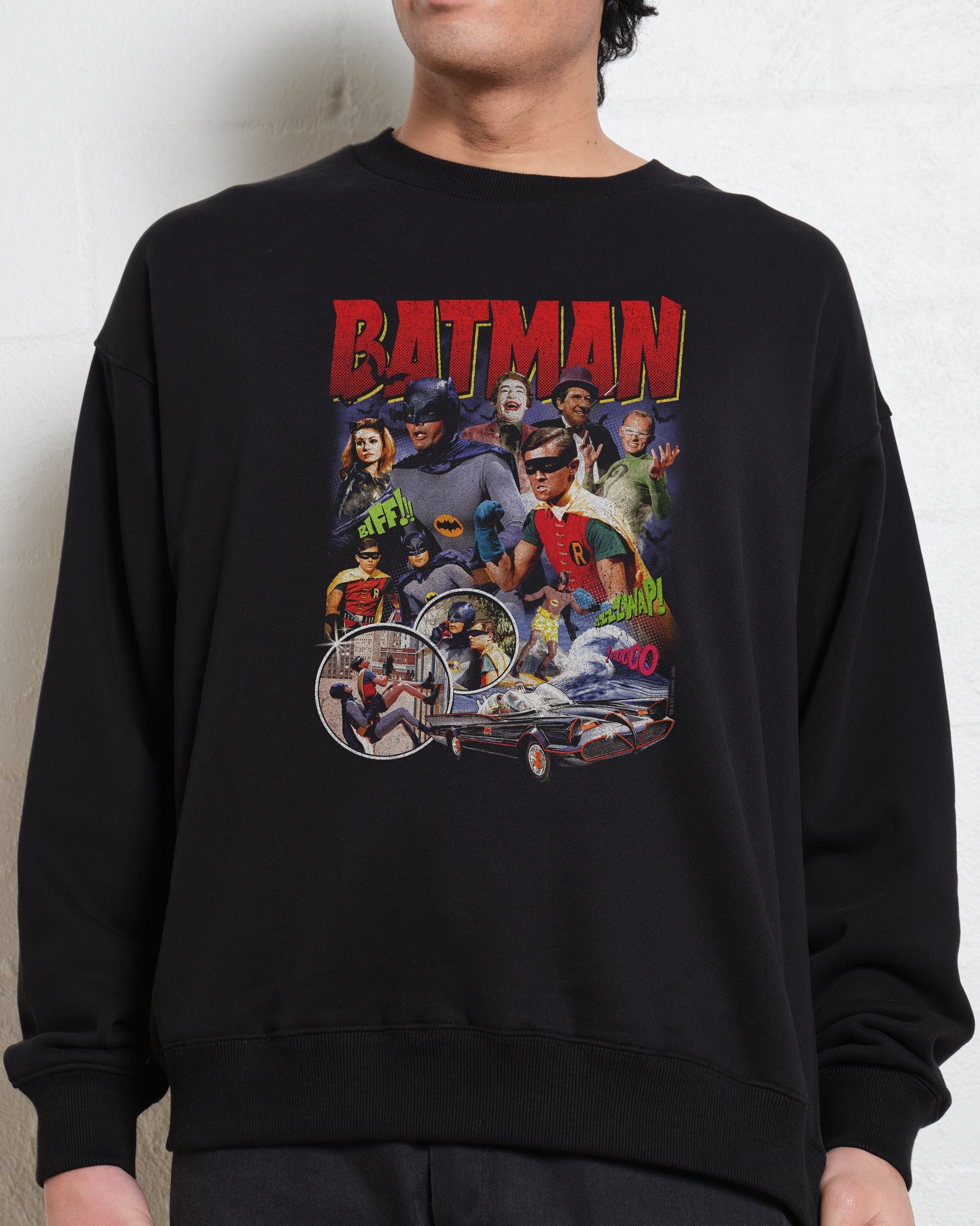 Batman Vintage Graphic Sweatshirt Unisex 340gsm Cotton Poly Blend