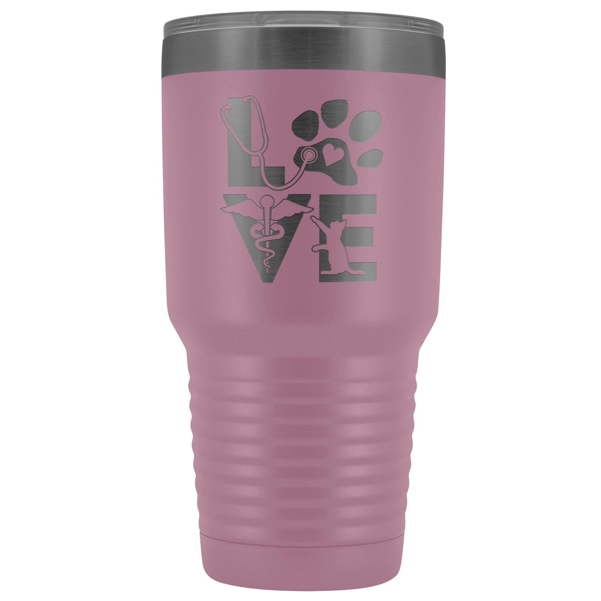 Veterinary Love Cat 30oz Vacuum Tumbler - Polar Camel Insulated Double Wall