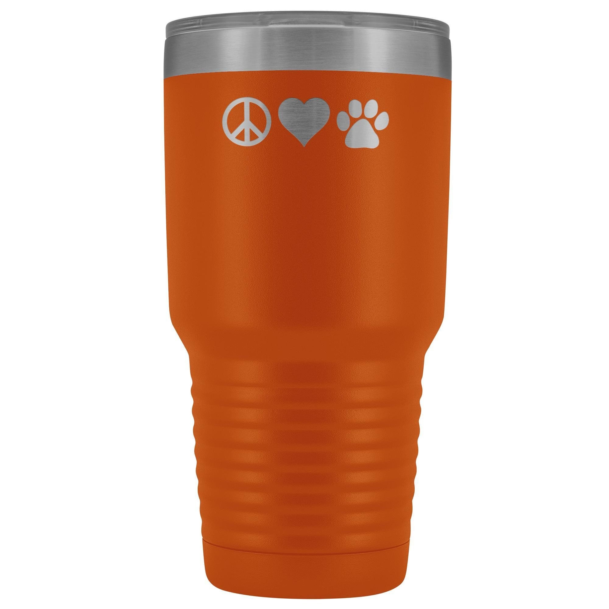 Peace Love Paws 30oz Vacuum Tumbler - Polar Camel Insulated Double Wall