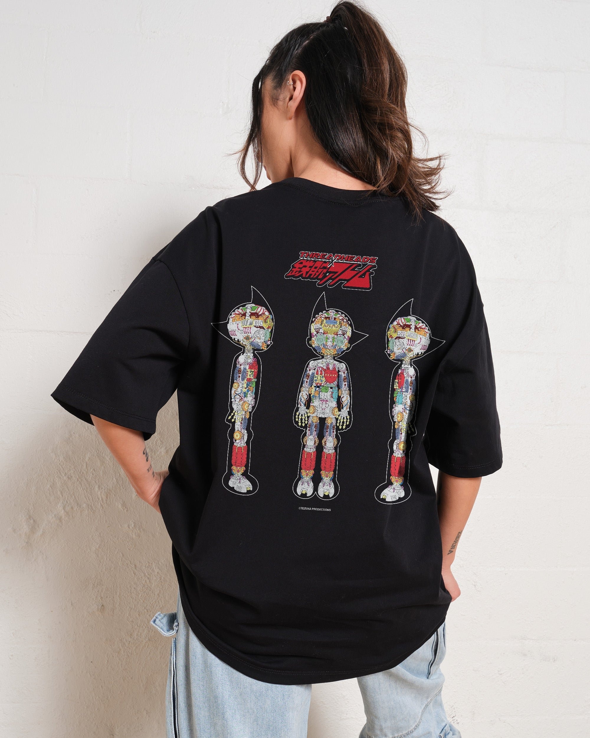 Astro Boy Internal Mechanism Oversized Graphic T-Shirt Unisex 100% Combed Cotton