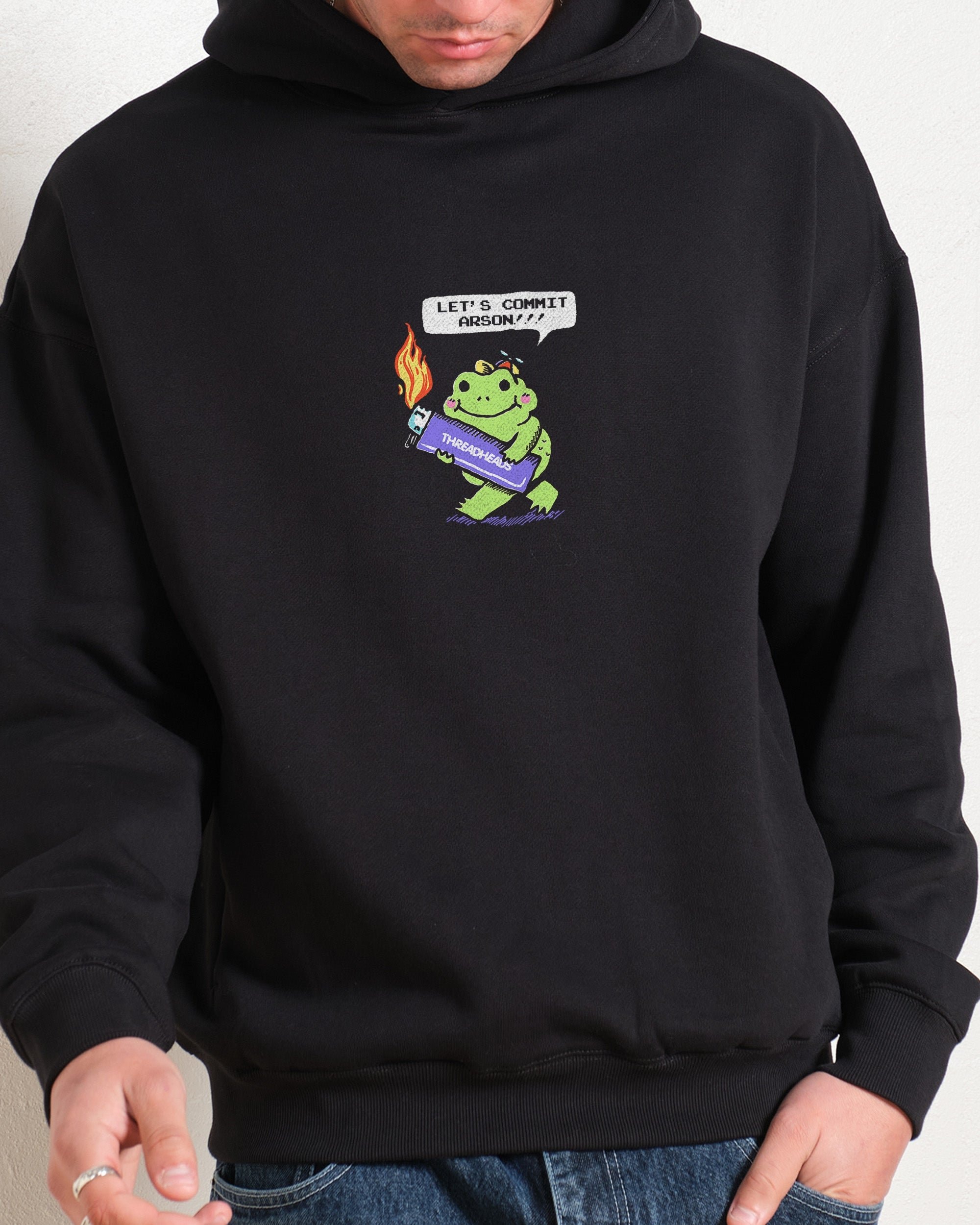 Let's Commit Arson Unisex Graphic Hoodie - 90s Boxy Fit, 340gsm Cotton-Poly Blend