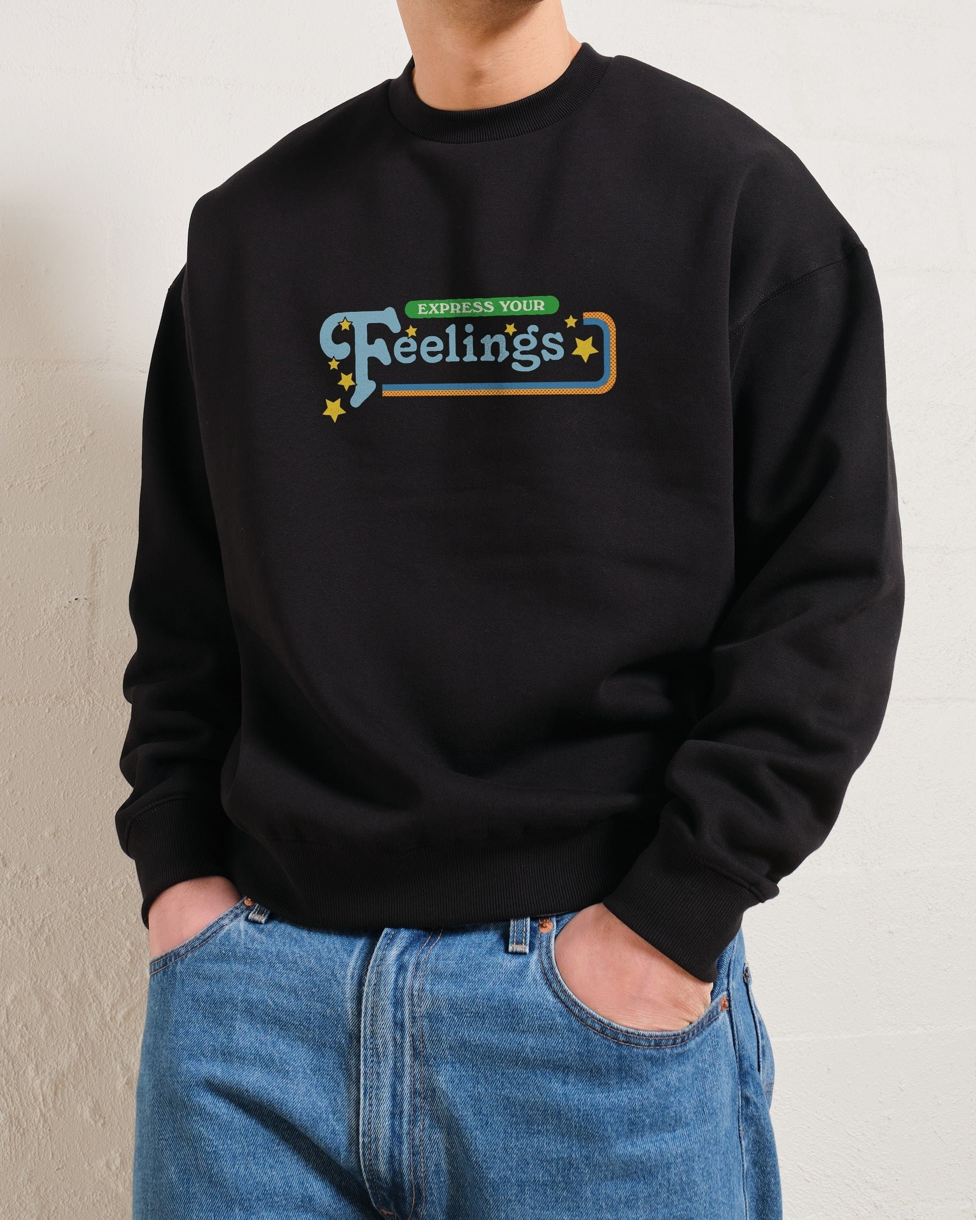 Express Your Feelings Front and Back Unisex Sweatshirt - Steven Rhodes Graphic Print