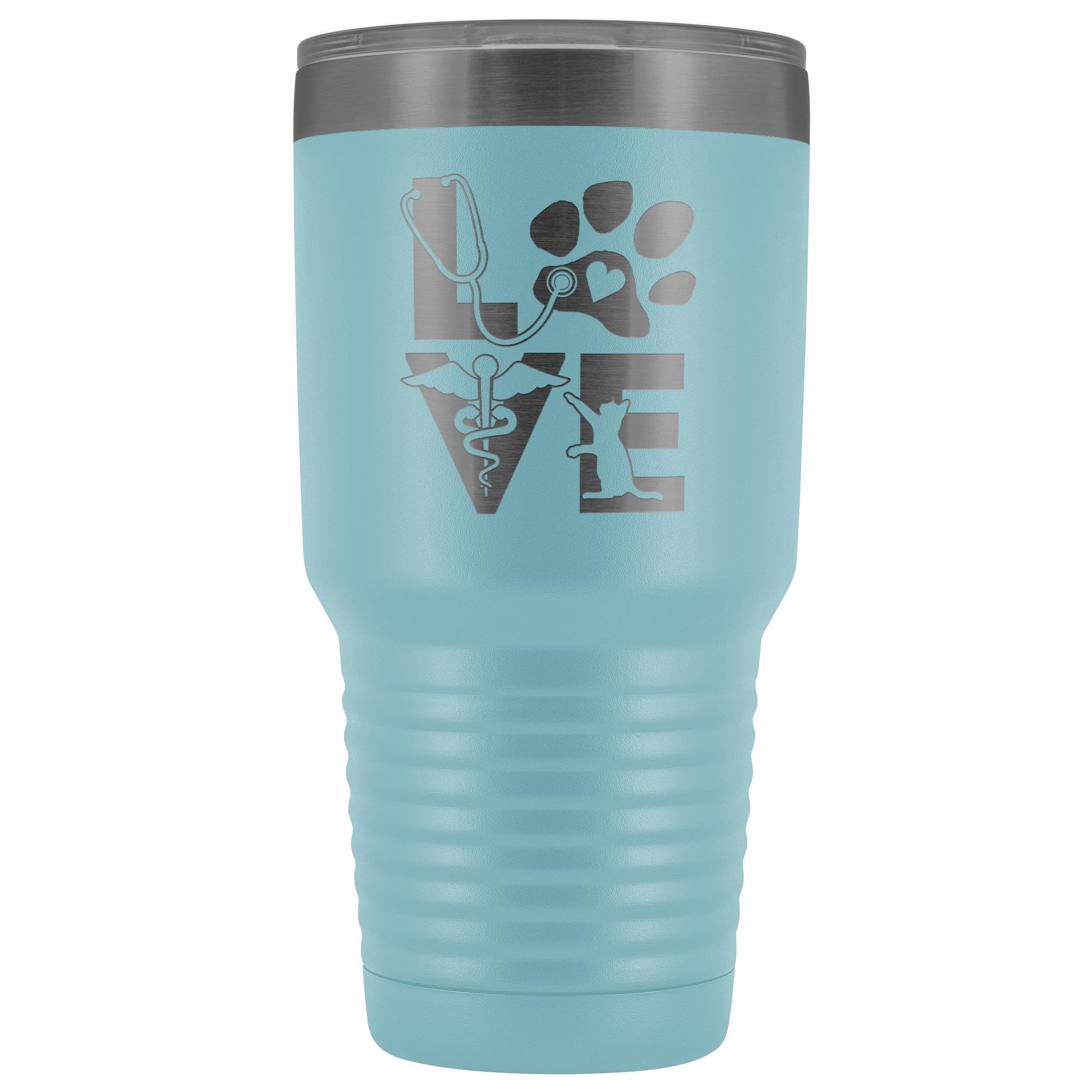 Veterinary Love Cat 30oz Vacuum Tumbler - Polar Camel Insulated Double Wall
