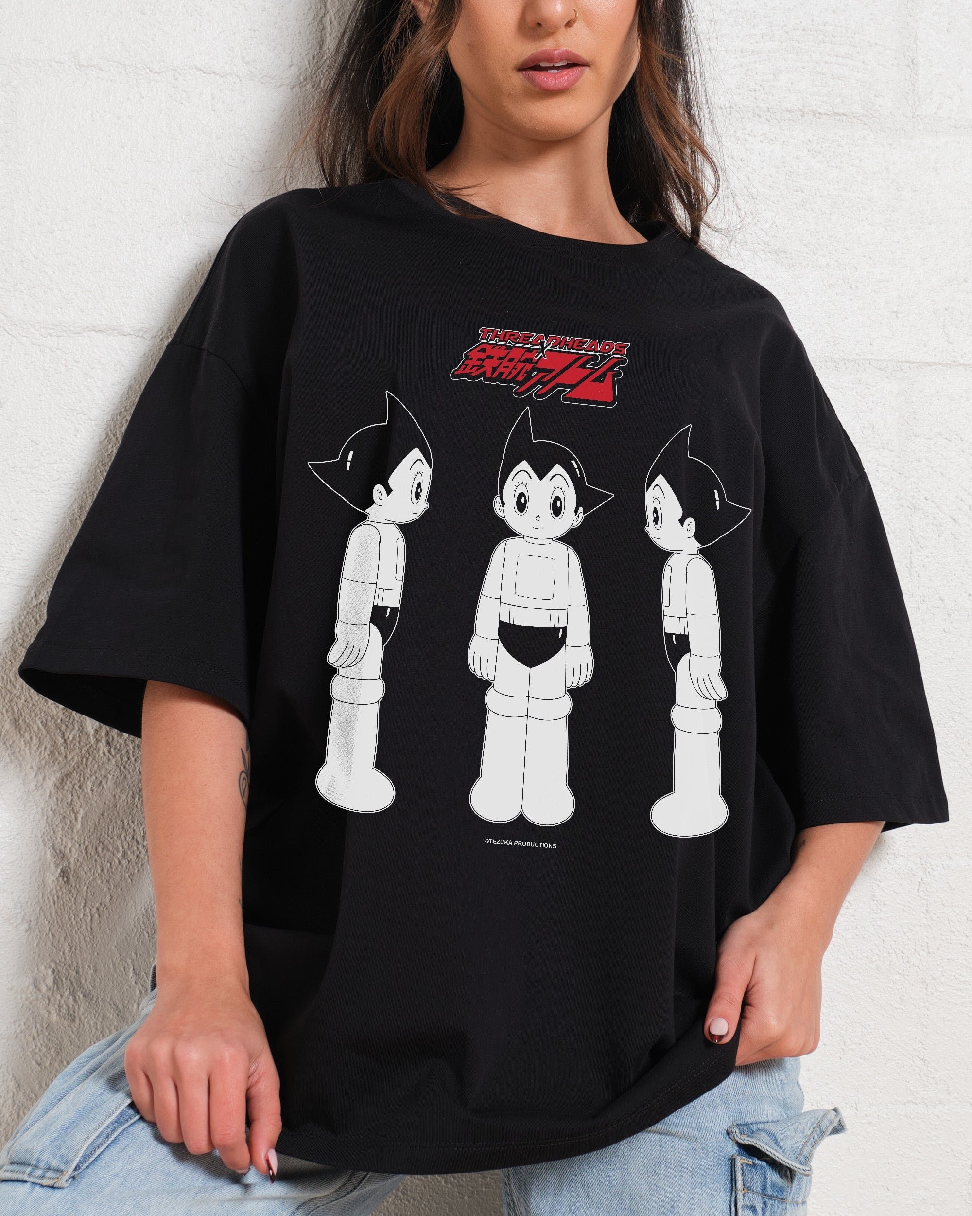 Astro Boy Internal Mechanism Oversized Graphic T-Shirt Unisex 100% Combed Cotton