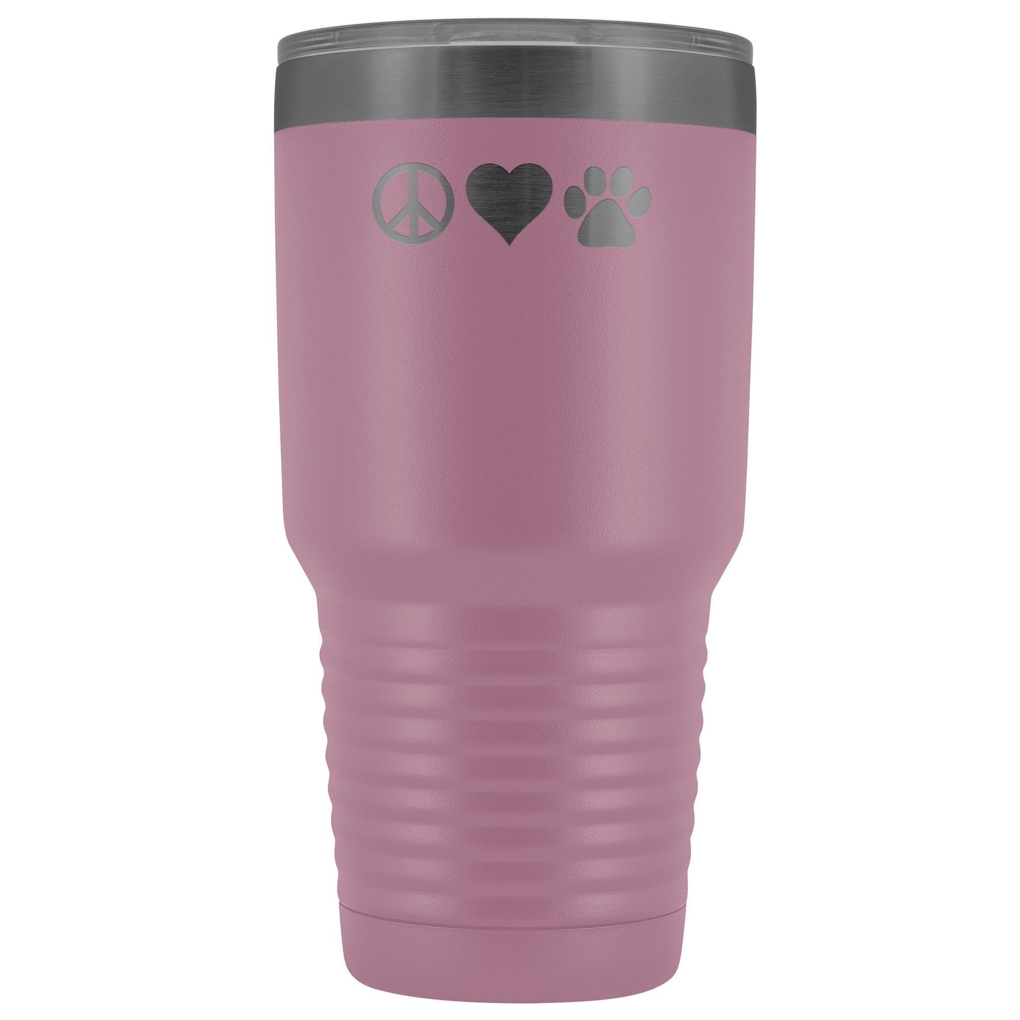 Peace Love Paws 30oz Vacuum Tumbler - Polar Camel Insulated Double Wall