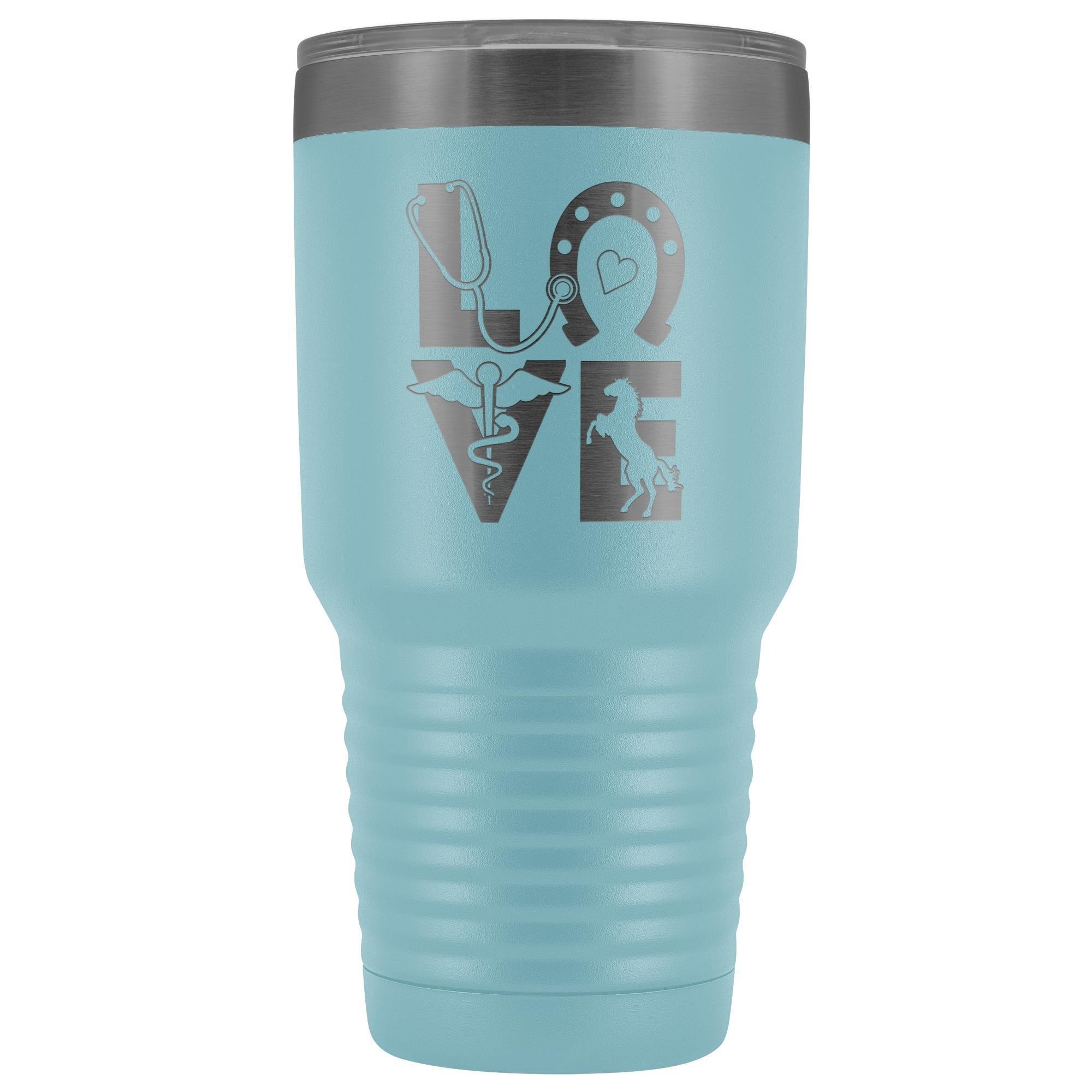 Equine Love 30oz Vacuum Tumbler - Polar Camel Stainless Steel Insulated for Vets