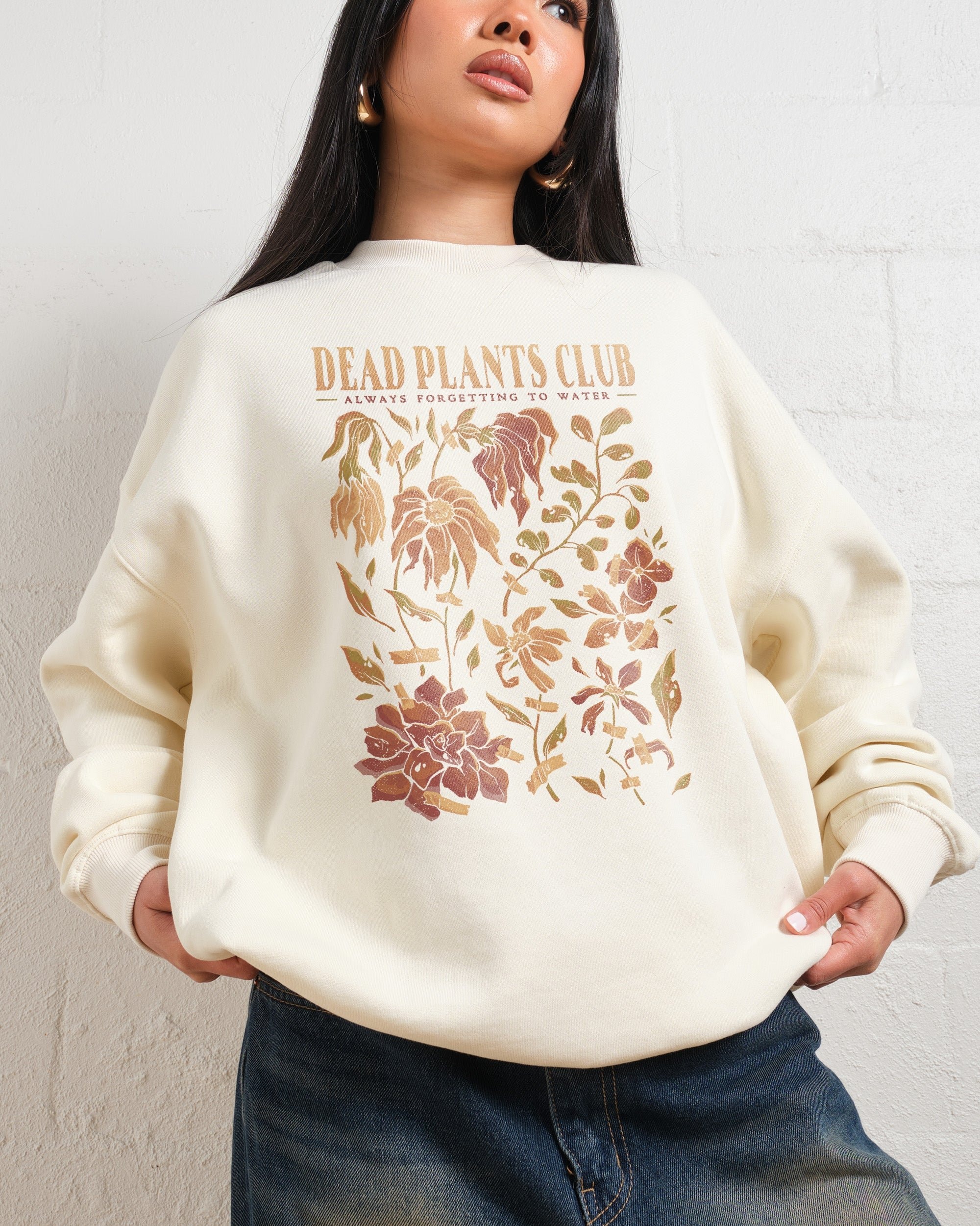 Dead Plants Club Unisex Graphic Sweatshirt - 340gsm Cotton Poly Blend