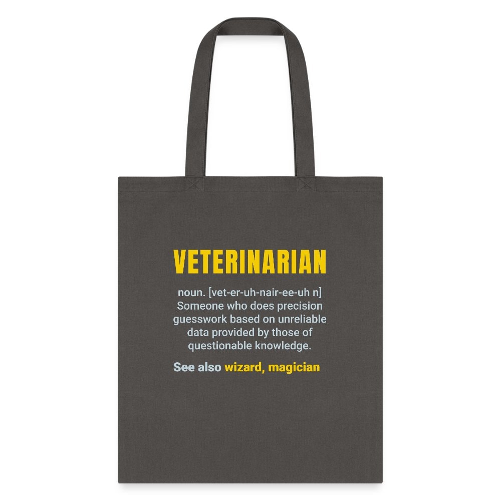Veterinarian Definition Cotton Tote Bag - Veterinary Medicine Print