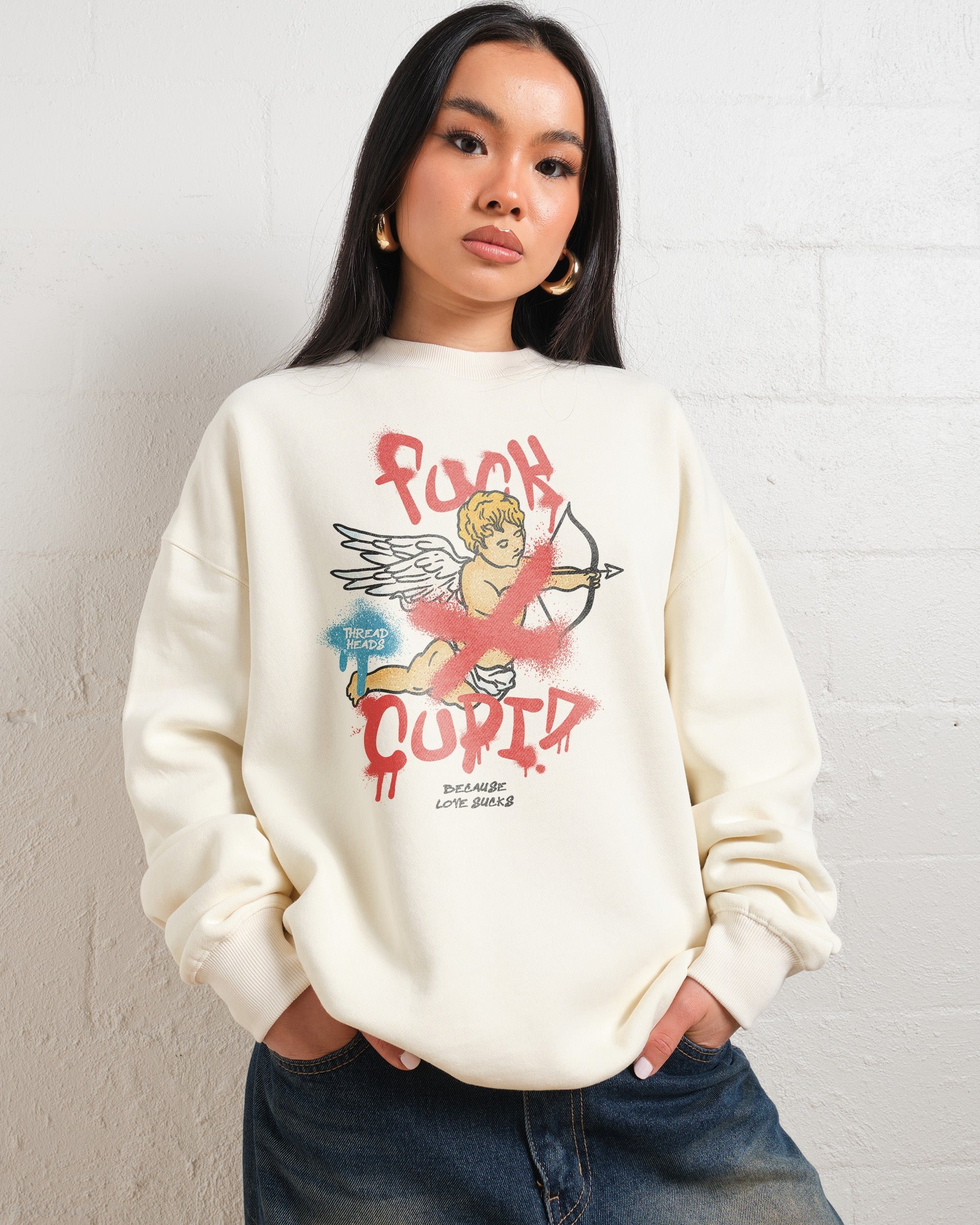 Love Sucks Unisex Graphic Sweatshirt - Threadheads Premium 340gsm Cotton Blend